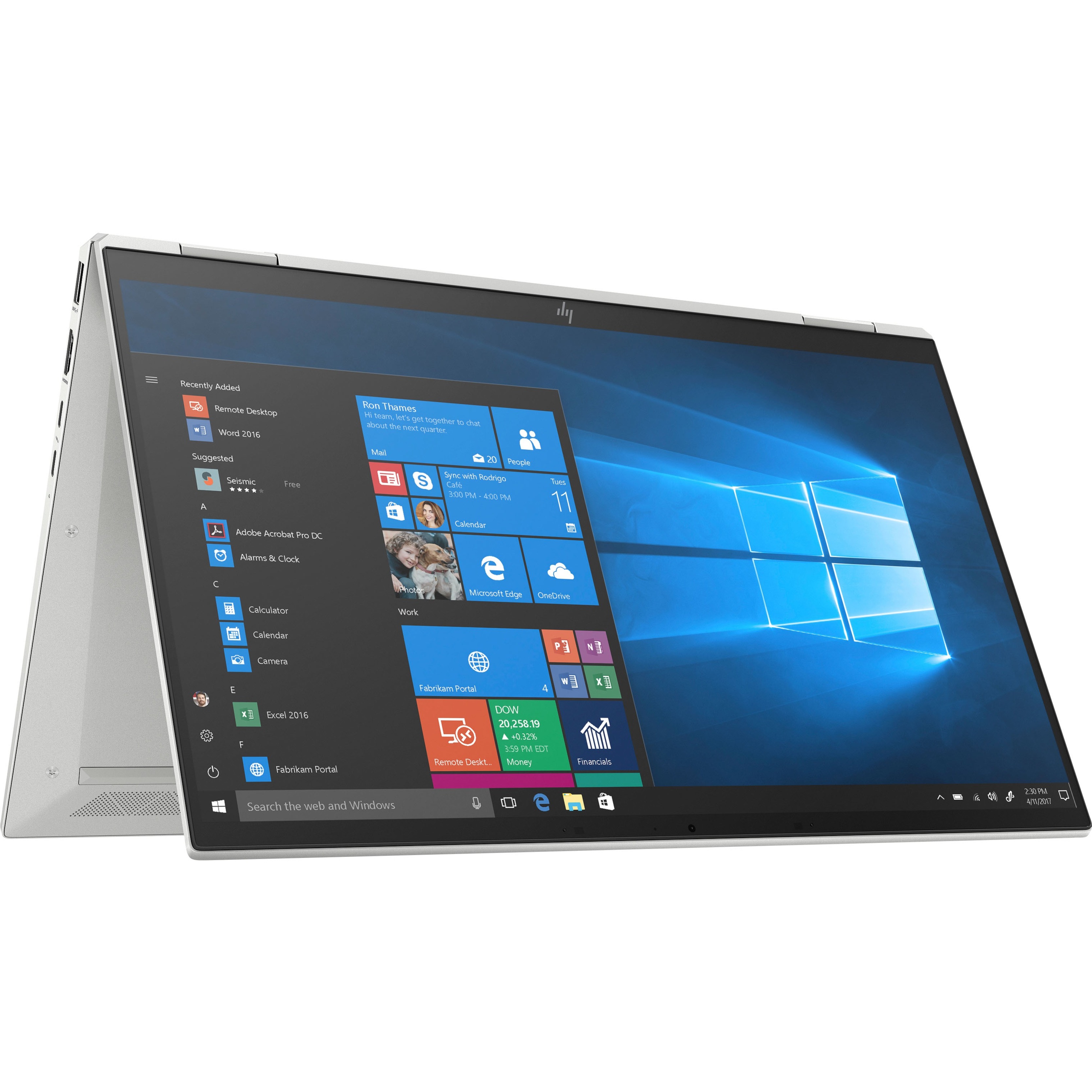 HP EliteBook x360 1040 G7 14" Touchscreen Convertible 2 in 1 Notebook - Intel Core i5 10th Gen i5-10310U - 16 GB - 512 GB SSD - Intel HD Graphics Premium - In-plane Switching (IPS) Technology, BrightView — alternate image2