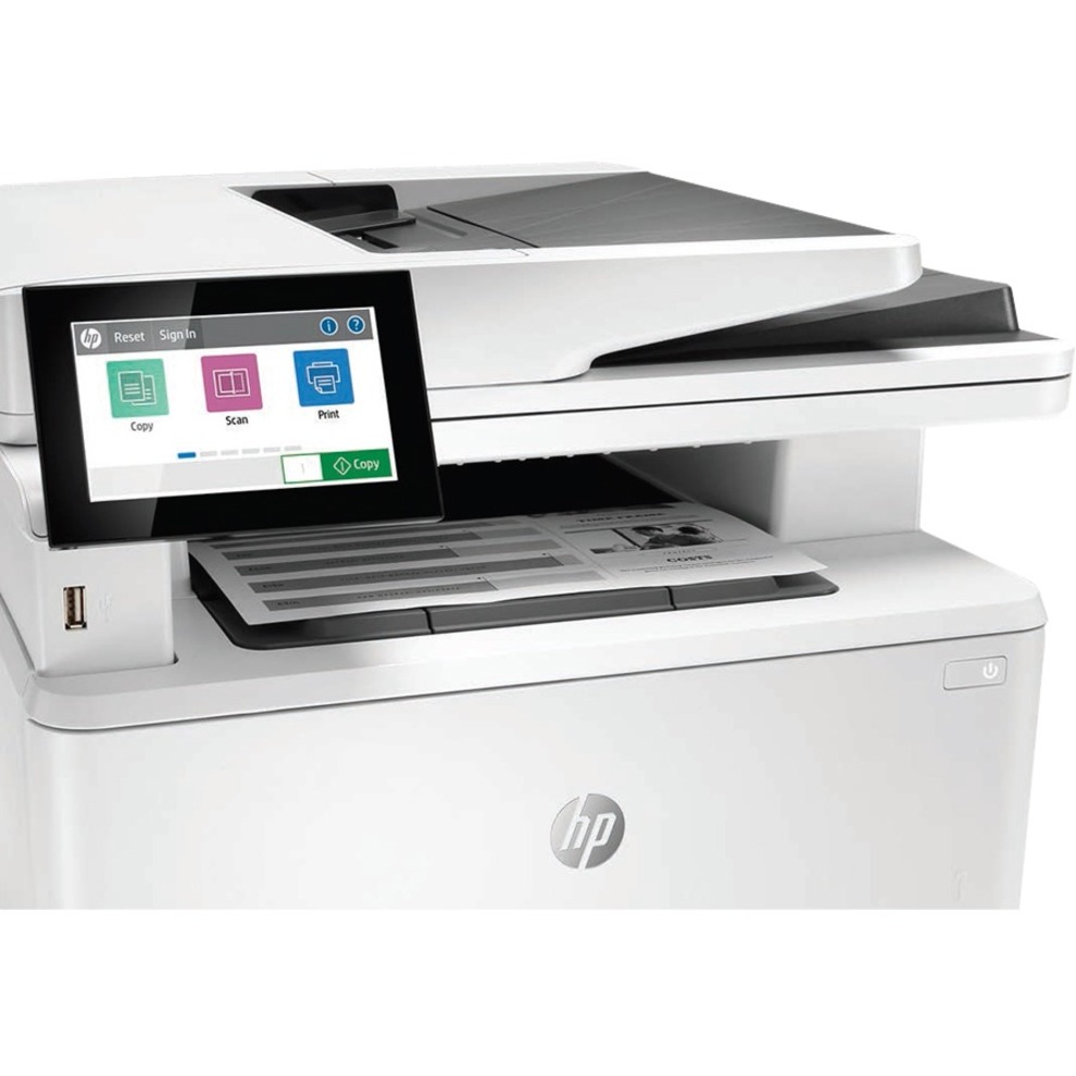 HP LaserJet M430f Laser Multifunction Printer-Monochrome-Copier/Fax/Scanner-42 ppm Mono Print-1200x1200 Print-Automatic Duplex Print-100000 Pages Monthly-350 sheets Input-Color Scanner-600 Optical Scan-Monochrome Fax-Gigabit Ethernet - Copier/Fax/Printer/Scanner - 42 ppm Mono Print - 1200 x 1200 dpi Print - Automatic Duplex Print - Up to 100000 Pages Monthly - 350 sheets Input - Color Flatbed Scanner - 600 dpi Optical Scan - Monochrome Fax - Gigabit Ethernet - USB - For Plain Paper Print — alternate image5