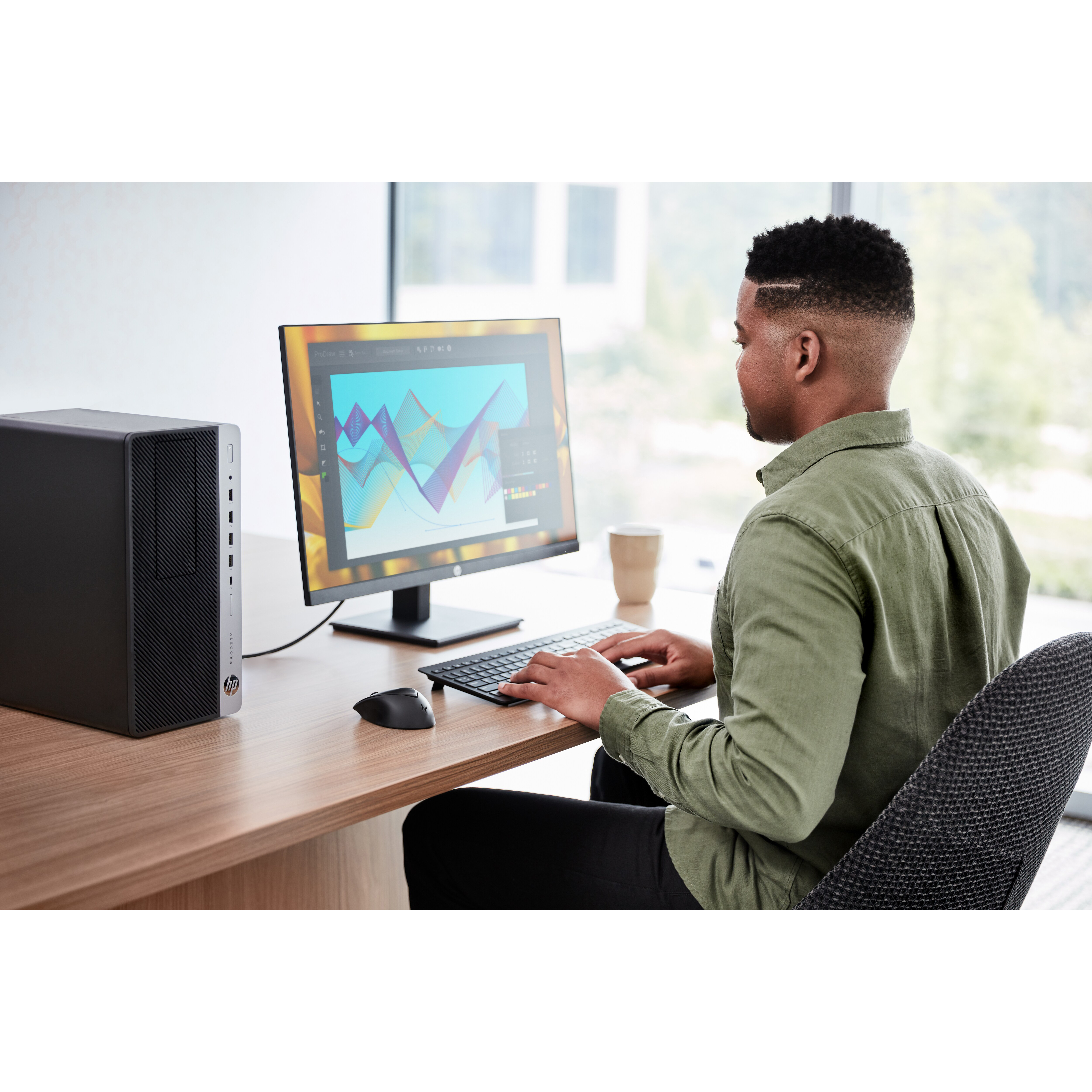 HP ProDesk 600 G5 Desktop Computer - Intel Core i5 9th Gen i5-9500 - vPro Technology - 8 GB - 256 GB PCI Express NVMe SSD - Micro Tower - Intel Q370 Chip - Windows 10 Pro 64-bit - Intel UHD Graphics 630 DDR4 SDRAM - 250 W — life style