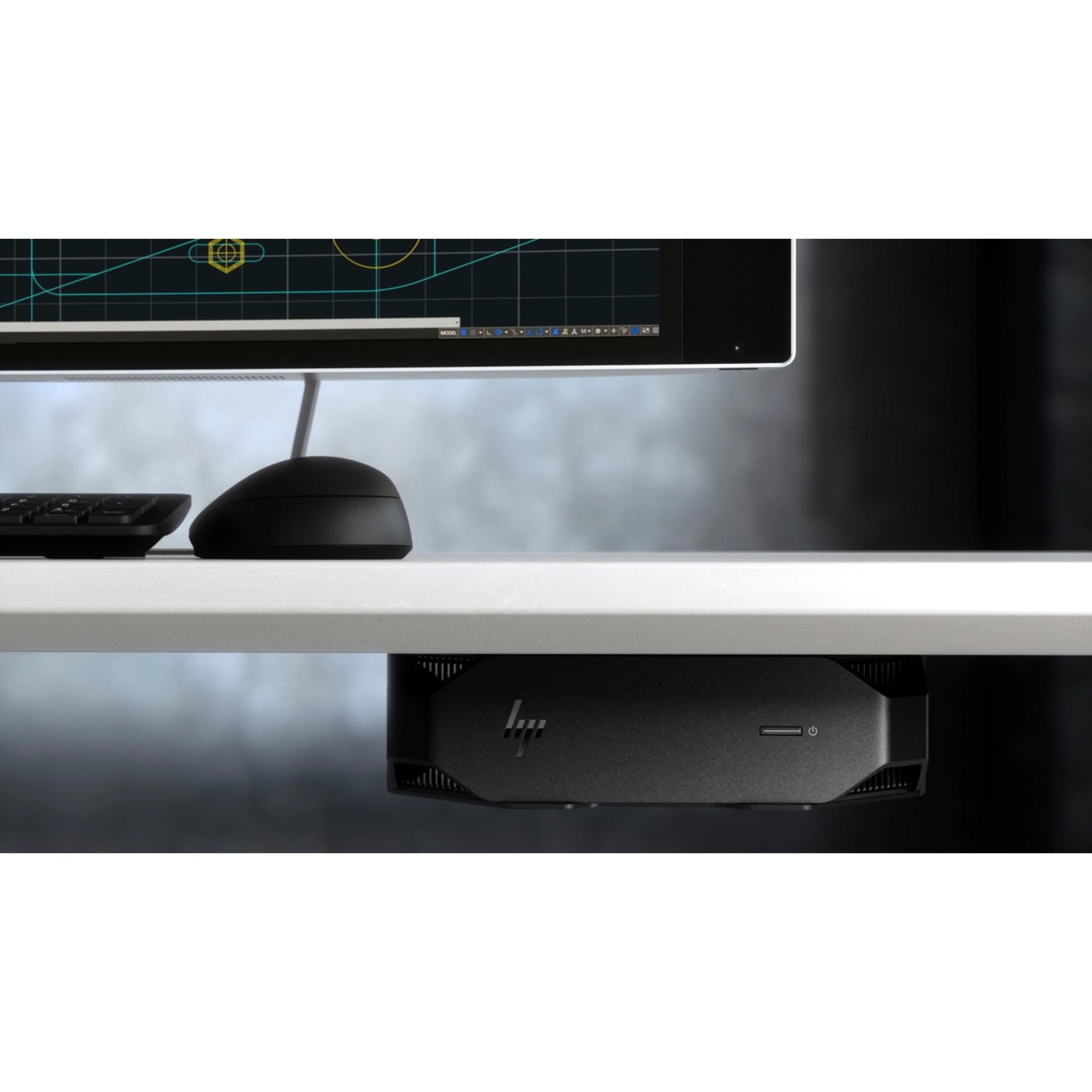 HP Z2 Mini G5 Workstation - 1 Core i7 10th Gen i7-10700 - 16 GB - Mini PC - Serial ATA/600 Controller - Intel Optane Memory Ready - Gigabit Ethernet — alternate image2