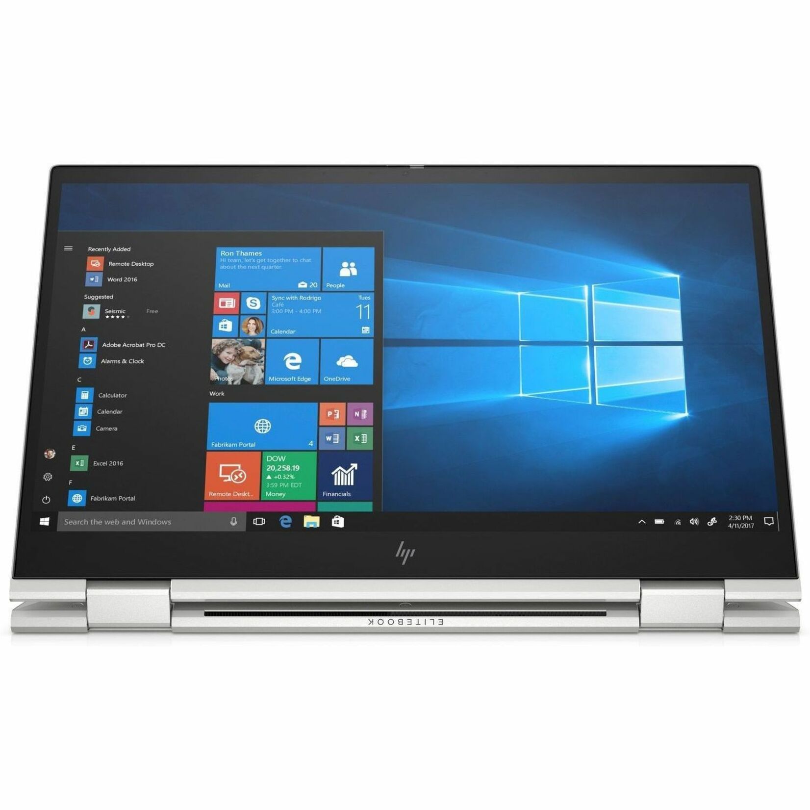 HP EliteBook x360 830 G7 13.3" Touchscreen Convertible 2 in 1 Notebook - Full HD - Intel Core i5 10th Gen i5-10310U - 16 GB - 512 GB SSD - Intel Chip - 1920 x 1080 - Windows 10 Pro - Intel UHD Graphics - BrightView - IEEE 802.11ax Wireless LAN Standard — alternate image2