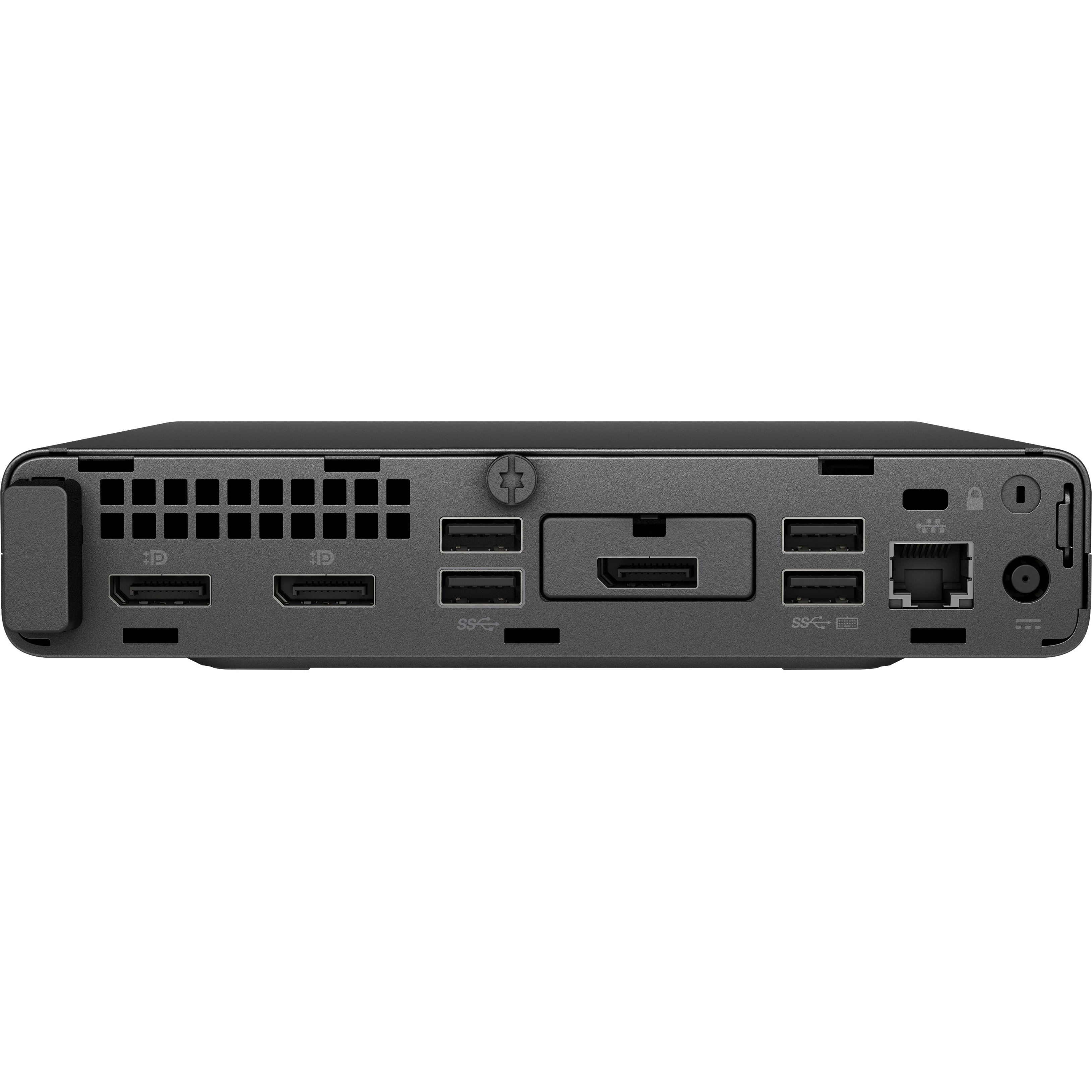 HP ProDesk 600 G5 Desktop Computer - Mini PC - Intel Q370 Chip — rearmaximum
