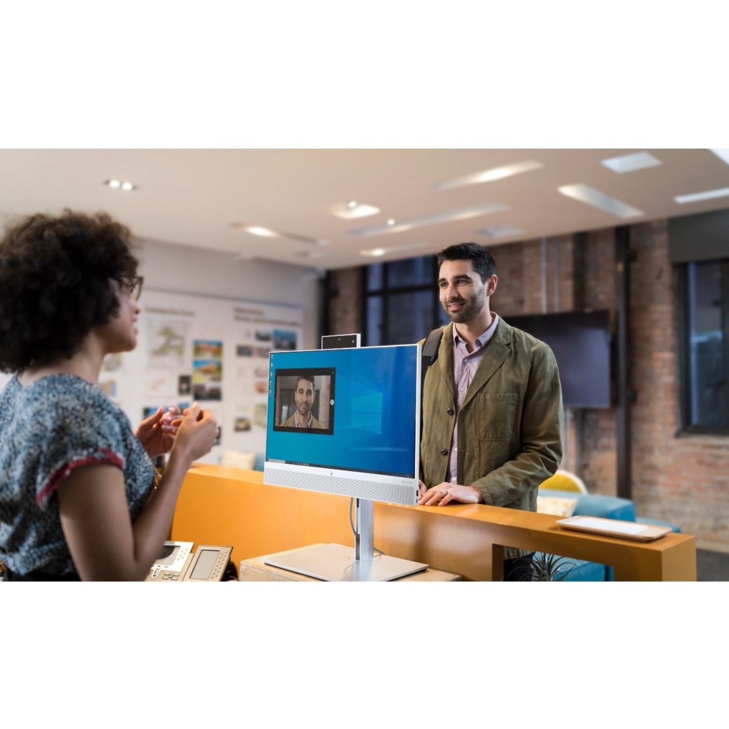 HP EliteOne 800 G6 All-in-One Computer - Intel Core i7 10th Gen i7-10700 - vPro Technology - 8 GB - 512 GB PCI Express NVMe 3.0 SSD - 23.8" Full HD - Desktop - Intel Q470 Chip - 1920 x 1080 - Intel UHD Graphics 630 DDR4 SDRAM — alternate image2