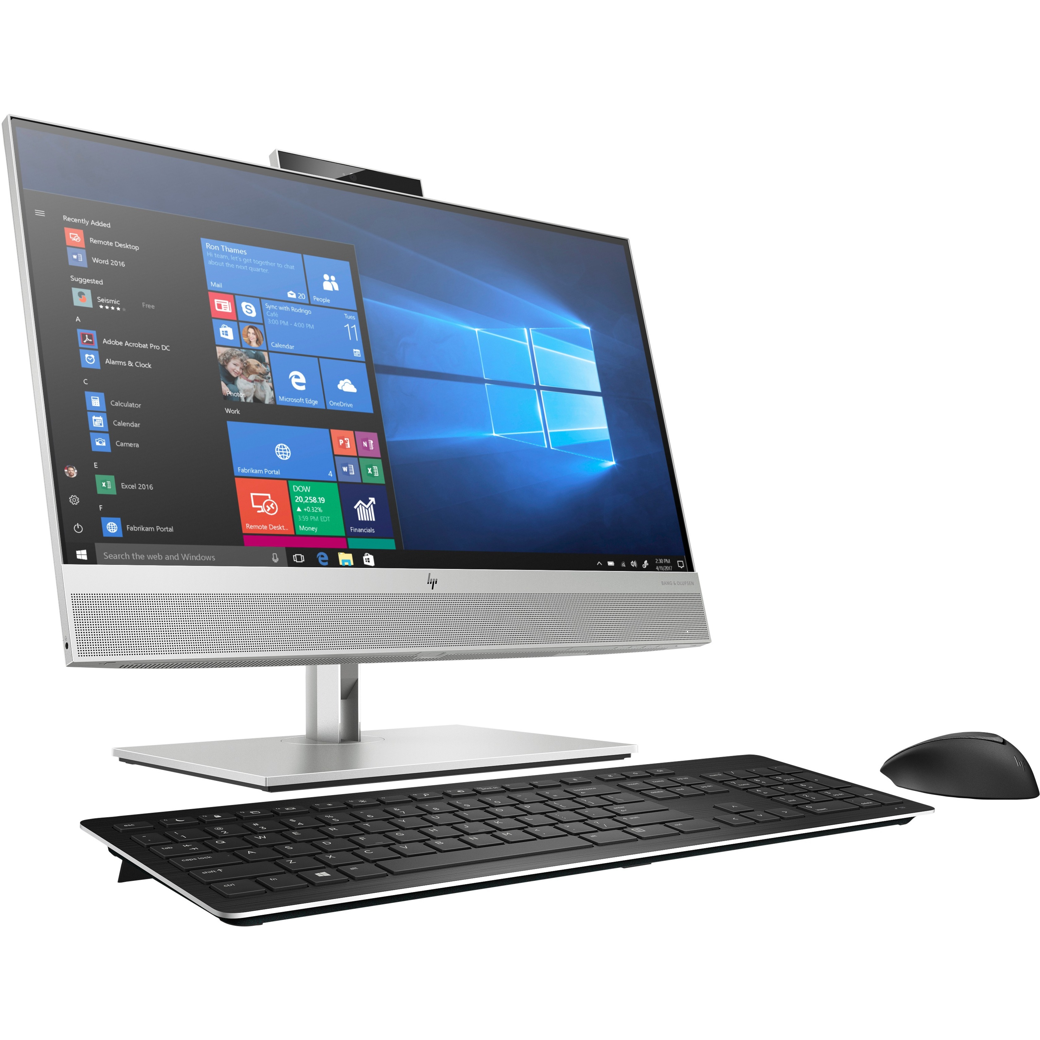 HP EliteOne 800 G6 All-in-One Computer - Intel Core i7 10th Gen i7-10700 - vPro Technology - 8 GB - 512 GB PCI Express NVMe SSD - 23.8" Full HD Touchscreen - Desktop - 1920 x 1080 - Intel UHD Graphics 630 DDR4 SDRAM - English Keyboard — alternate image1
