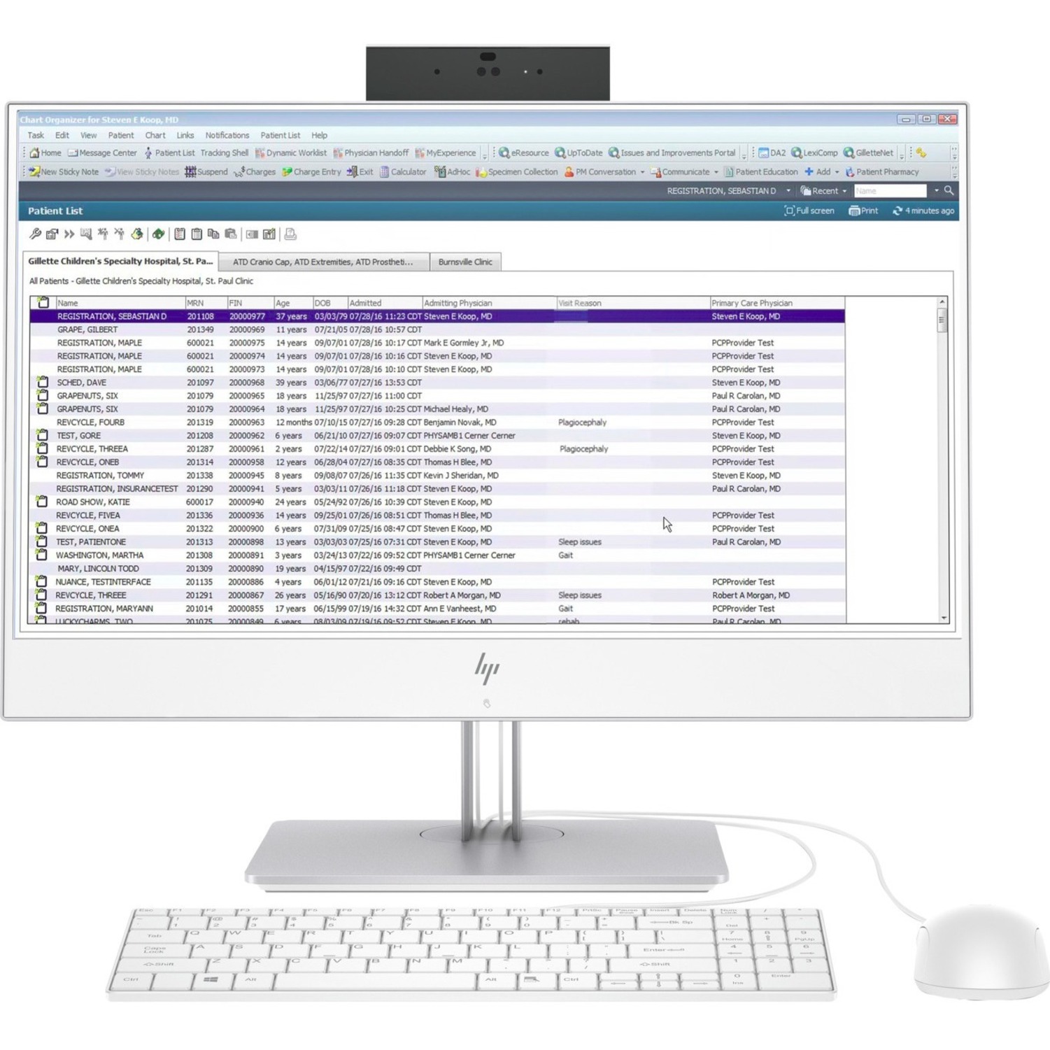 HP EliteOne 800 G5 All-in-One Computer - Intel Core i5 9th Gen i5-9500 - vPro Technology - 16 GB - 256 GB SSD - 23.8" Full HD - Desktop - Intel Q370 Chip - 1920 x 1080 - Intel UHD Graphics 630 DDR4 SDRAM — front
