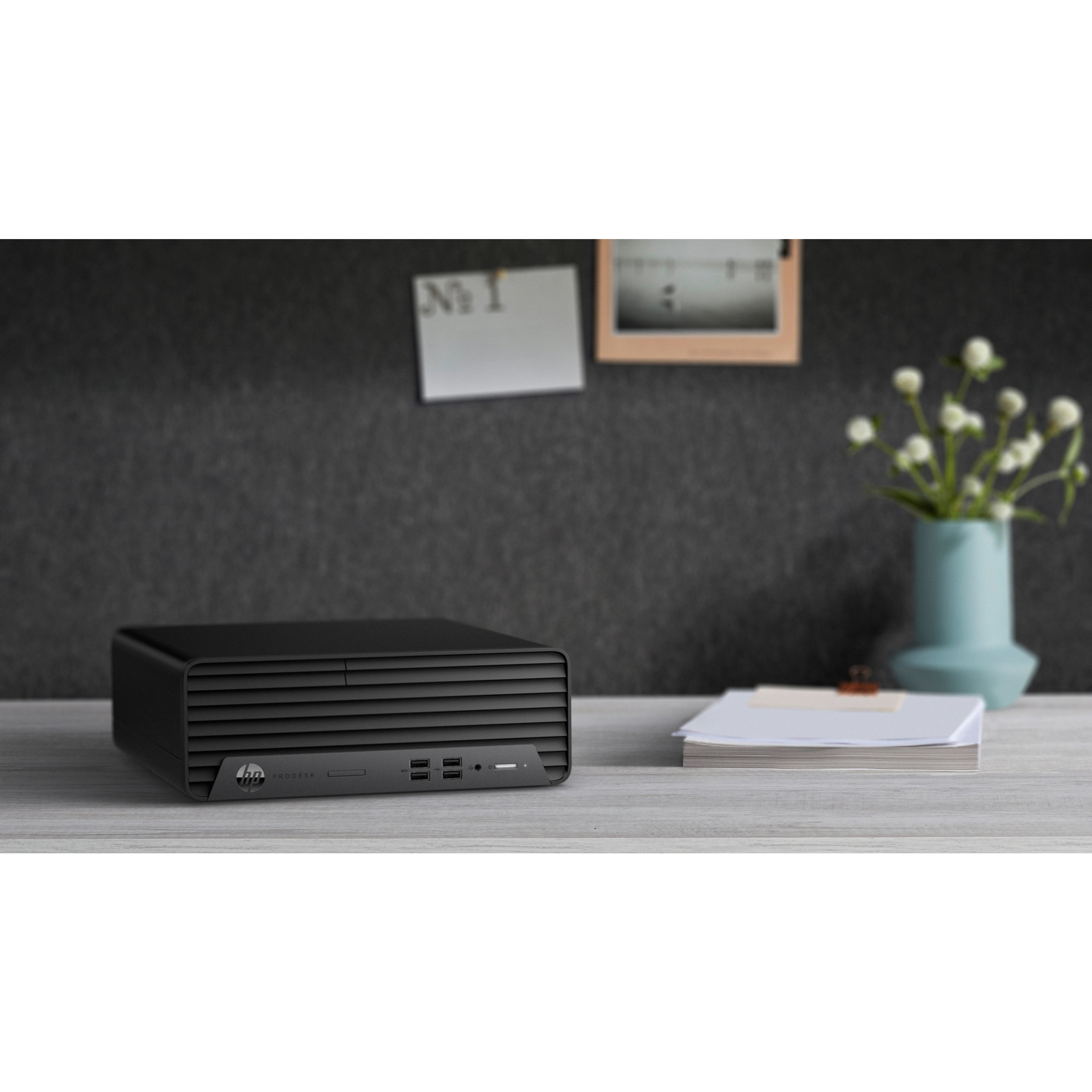HP Business Desktop ProDesk 400 G7 Desktop Computer - Intel Pentium Gold G6400 - 8 GB - 500 GB HDD - Small Form Factor - 180 W — life style