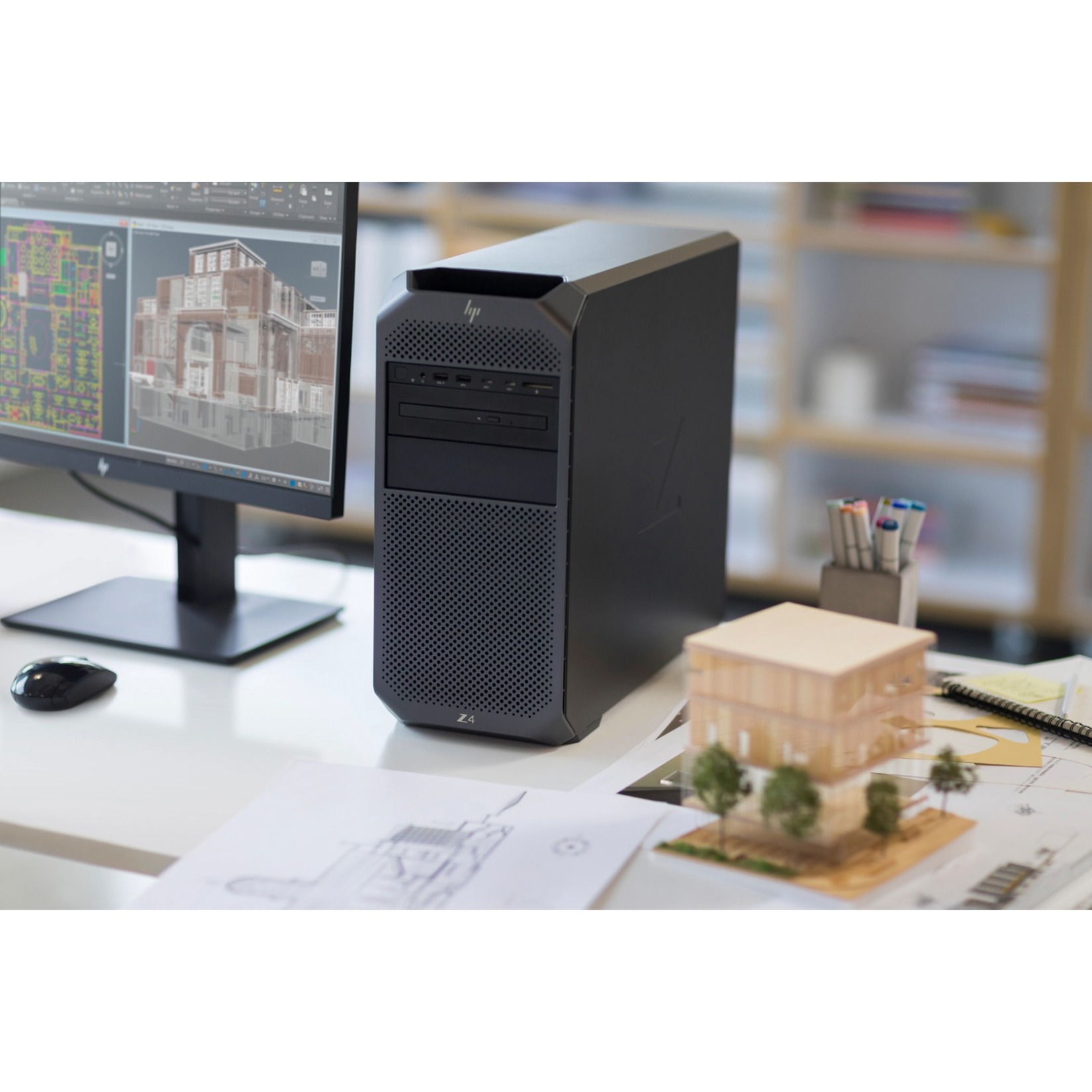 HP Z4 G4 Workstation - 1 Core X-Series i9-10980XE - 64 GB - 4 TB HDD - Mini-tower - Black - Serial ATA/600 Controller - 0, 1, 5, 10 RAID Levels - Intel Optane Memory Ready - Gigabit Ethernet — alternate image5