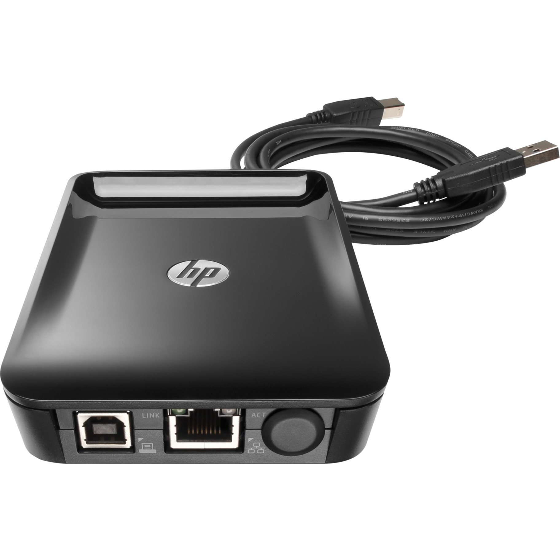 HP Jetdirect LAN Accessory - 1 x USB - 1 x Network (RJ-45) - Ethernet - External — alternate image2