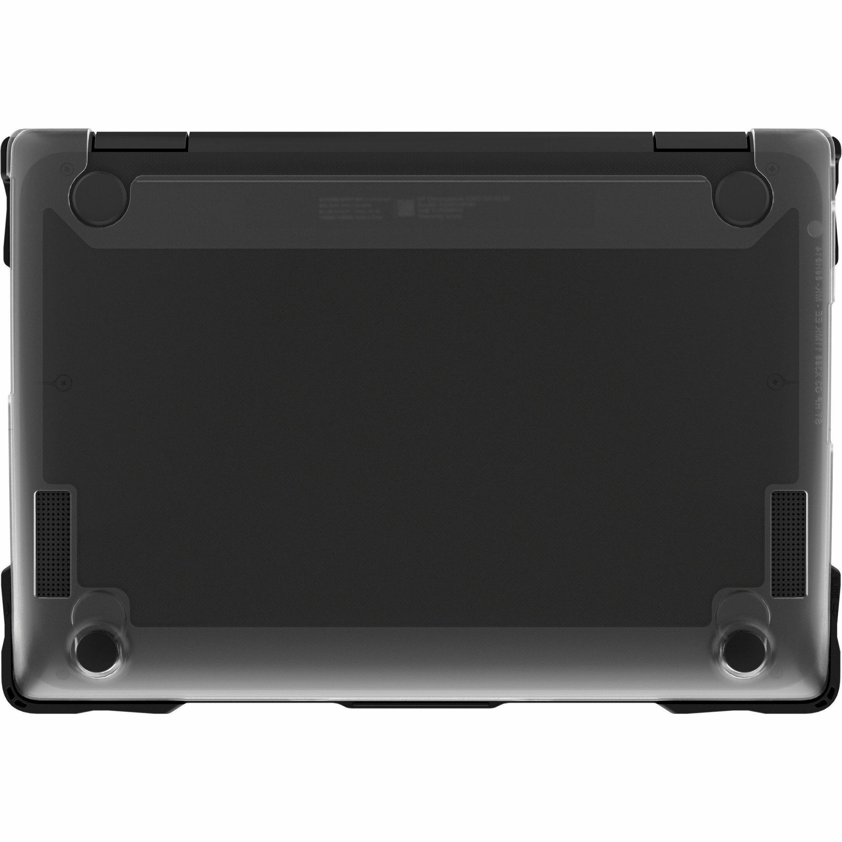 Gumdrop SlimTech for HP CB x360 11 G3 EE - Black - For HP x360 Chromebook - Textured Grip - Transparent, Black - Frosted, Smooth - Bump Resistant, Scratch Resistant, Scuff Resistant, Drop Resistant - Thermoplastic Polyurethane (TPU), Polycarbonate, Rubber - Rugged — bottommaximum