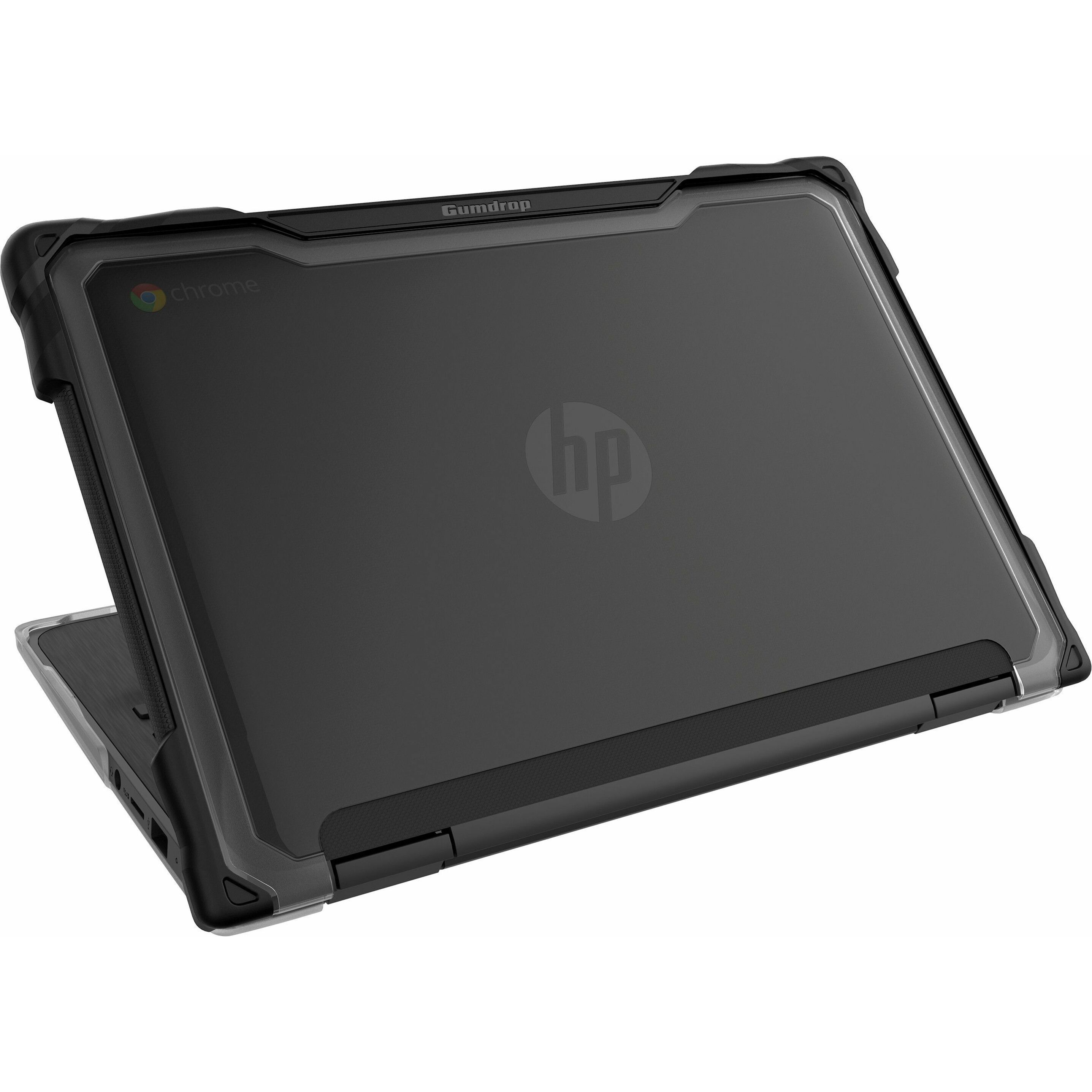 Gumdrop SlimTech for HP CB x360 11 G3 EE - Black - For HP x360 Chromebook - Textured Grip - Transparent, Black - Frosted, Smooth - Bump Resistant, Scratch Resistant, Scuff Resistant, Drop Resistant - Thermoplastic Polyurethane (TPU), Polycarbonate, Rubber - Rugged