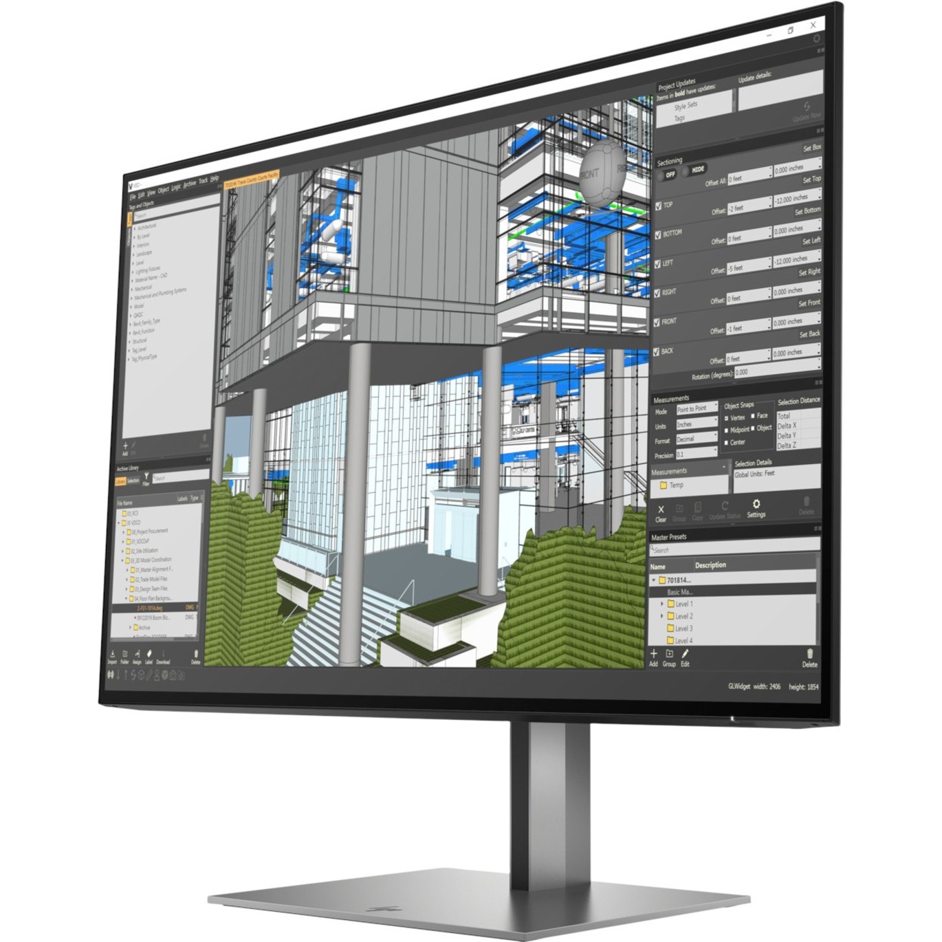 HP Z24n G3 24" Class WUXGA LCD Monitor - 16:9 - Silver - 24" Viewable - In-plane Switching (IPS) Technology - LED Backlight - 1920 x 1200 - 350 Nit - 5 ms - 60 Hz Refresh Rate - HDMI - DisplayPort - VESA Mount Compatible - USB Hub — leftmaximum