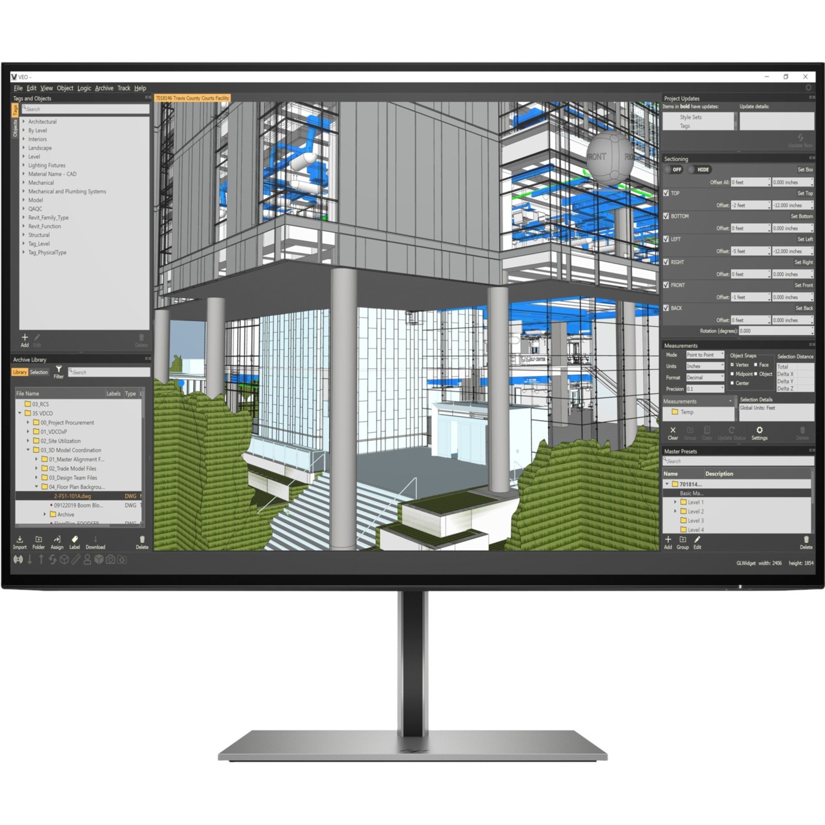 HP Z24n G3 24" Class WUXGA LCD Monitor - 16:9 - Silver - 24" Viewable - In-plane Switching (IPS) Technology - LED Backlight - 1920 x 1200 - 350 Nit - 5 ms - 60 Hz Refresh Rate - HDMI - DisplayPort - VESA Mount Compatible - USB Hub