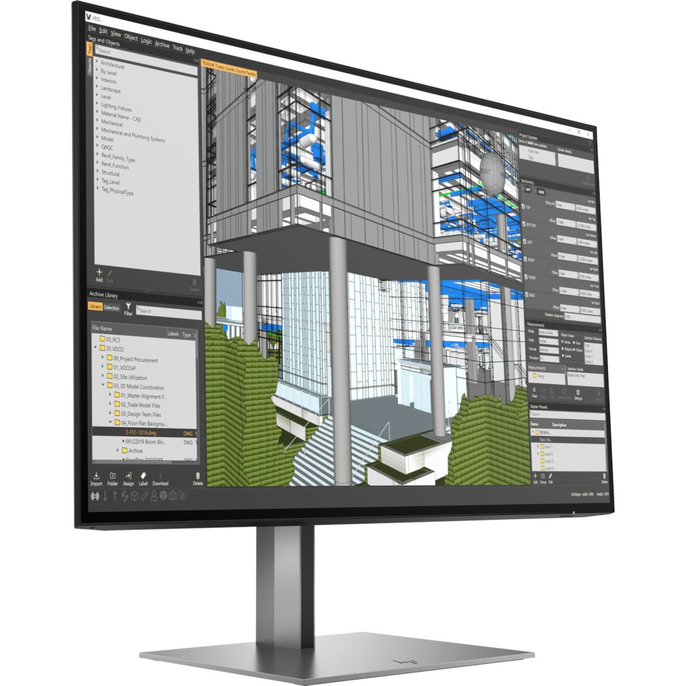 HP Z24n G3 24" Class WUXGA LCD Monitor - 16:9 - Silver - 24" Viewable - In-plane Switching (IPS) Technology - LED Backlight - 1920 x 1200 - 350 Nit - 5 ms - 60 Hz Refresh Rate - HDMI - DisplayPort - VESA Mount Compatible - USB Hub — rightmaximum