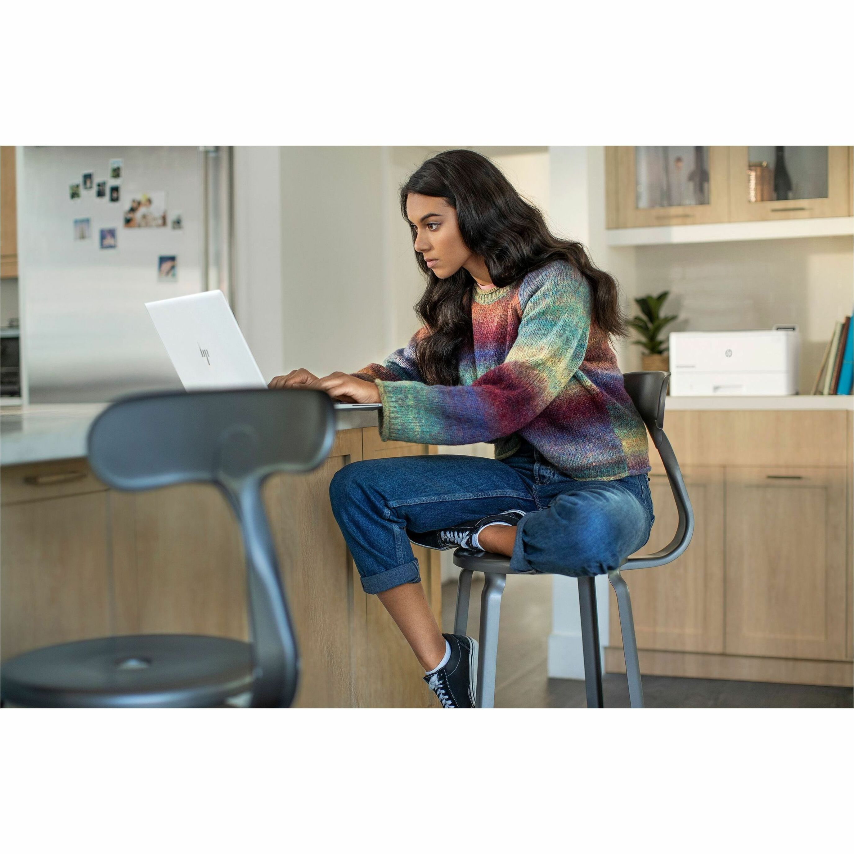 HP LaserJet Enterprise M406dn Desktop Laser Printer - Monochrome - 40 ppm Mono - 1200 x 1200 dpi Print - Automatic Duplex Print - 350 Sheets Input - Ethernet - 100000 Pages Duty Cycle - Plain Paper Print - Gigabit Ethernet - USB — alternate image1