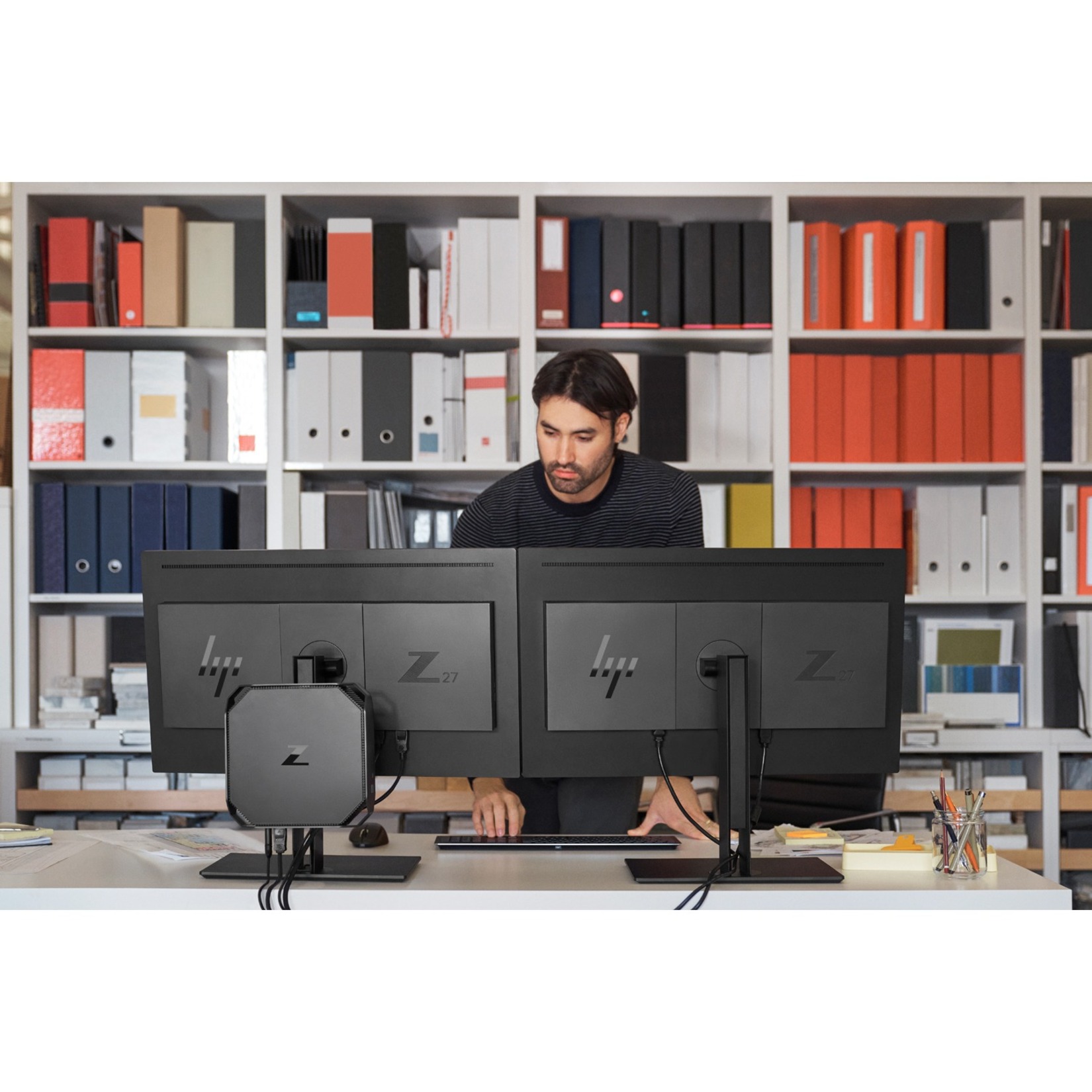 HP Z2 Mini G5 Workstation - 1 Core i7 10th Gen i7-10700 - 32 GB - Mini PC - Serial ATA/600 Controller - Intel Optane Memory Ready - Gigabit Ethernet — alternate image3