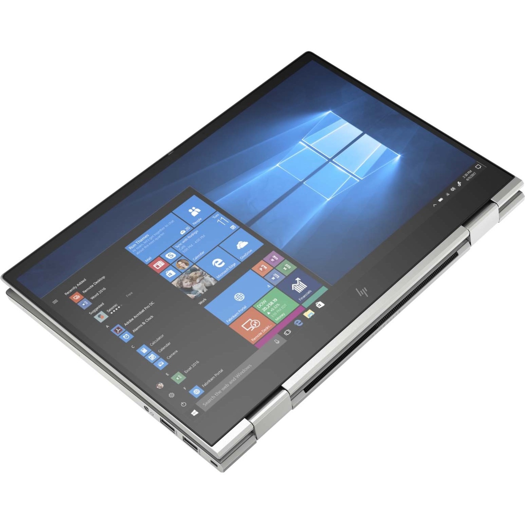 HP EliteBook x360 830 G7 13.3" Touchscreen Notebook - Full HD - Intel Core i5 10th Gen i5-10310U - 8 GB - 128 GB SSD - 1920 x 1080 - Intel UHD Premium Graphics - In-plane Switching (IPS) Technology, BrightView — alternate image2
