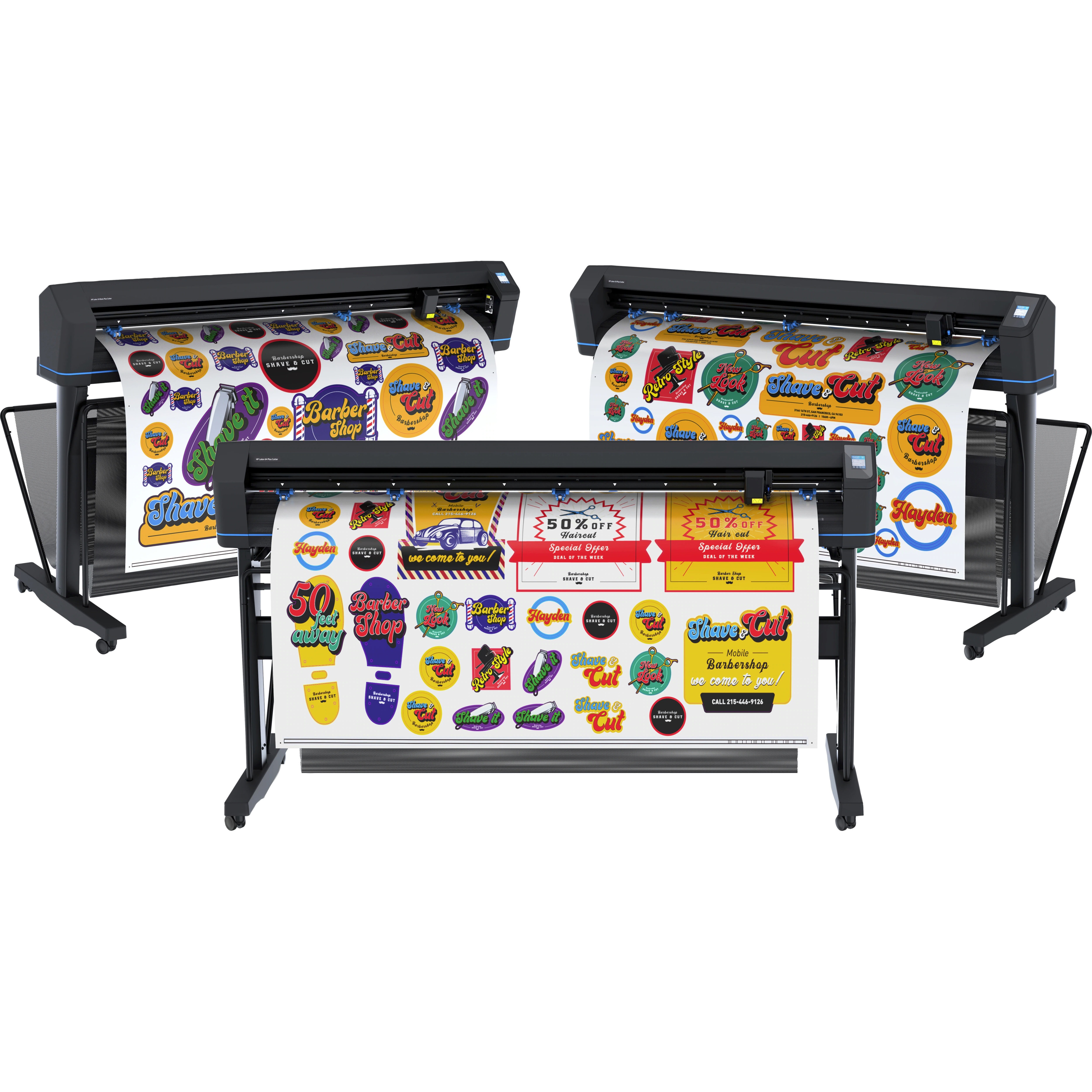 HP Latex 115 Inkjet Large Format Printer - Color - 7 Color(s) - 516.7 ft²/h Color Speed - 1200 x 1200 dpi - Ethernet - Roll Paper, Vinyl, Polyester Film, Film, Canvas, Synthetic Paper, Fabric, Mesh - Floor Standing Supported — alternate image3