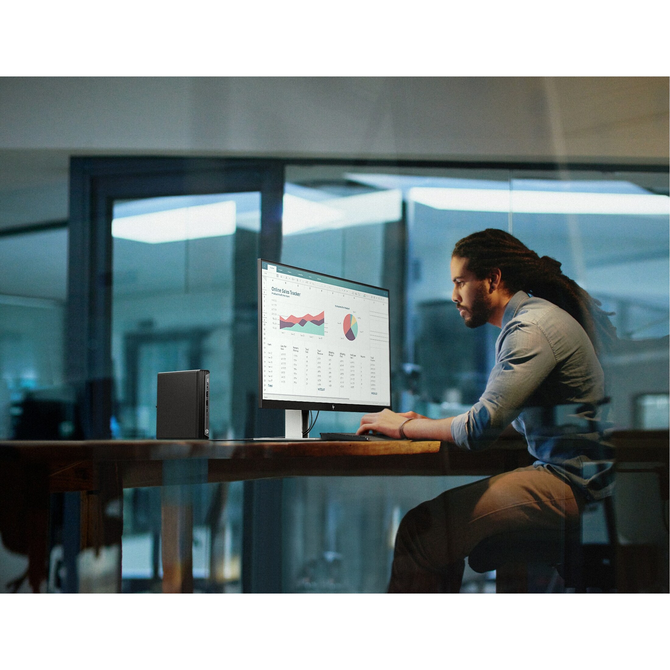 HP EliteDesk 805 G6 Desktop Computer - AMD Ryzen 3 PRO 4350GE - 8 GB - 500 GB HDD - Desktop Mini — life style