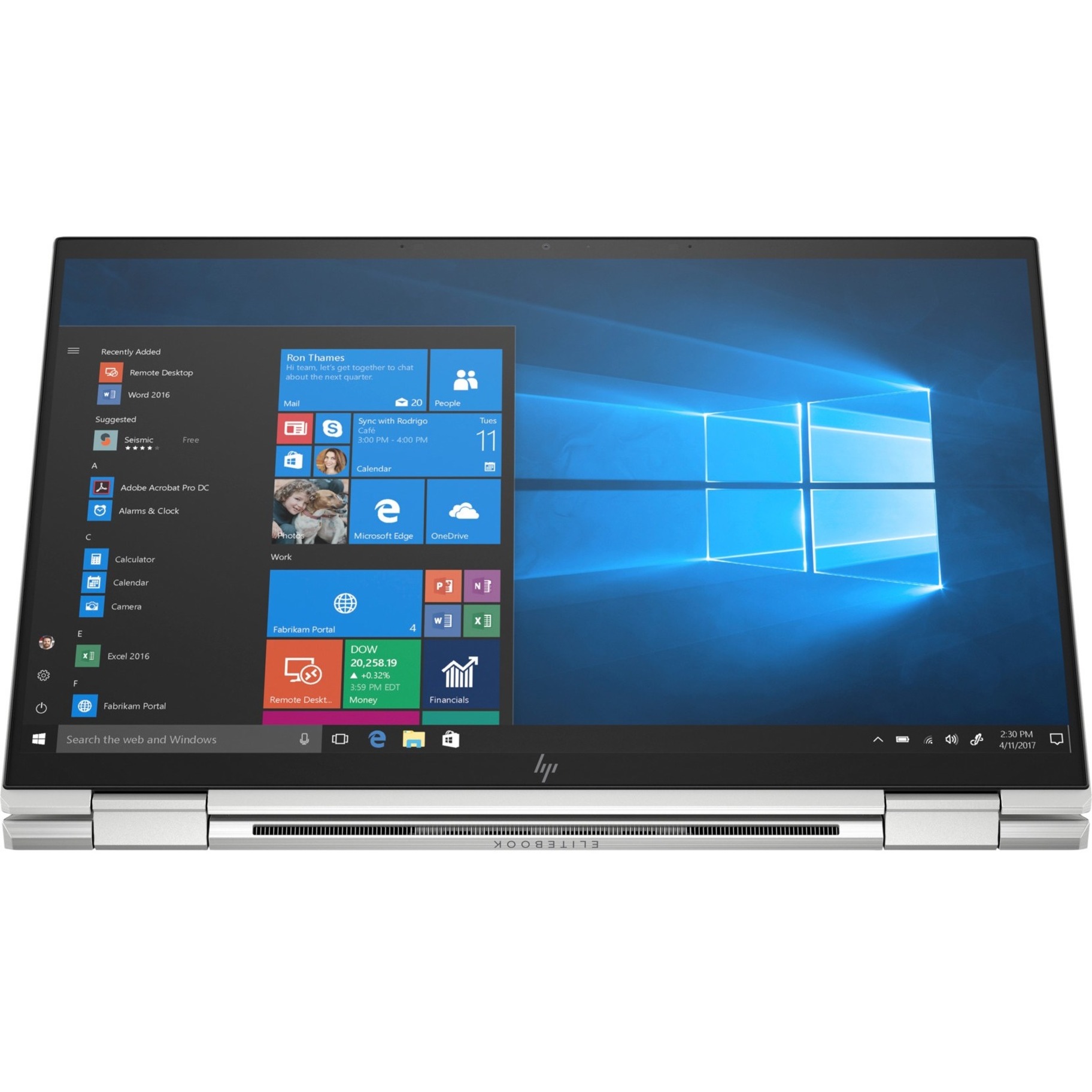 HP EliteBook x360 1030 G7 13.3" 2 in 1 Notebook - Intel Core i7 10th Gen i7-10610U - 16 GB - 512 GB SSD - Intel Premium UHD Graphics — alternate image1