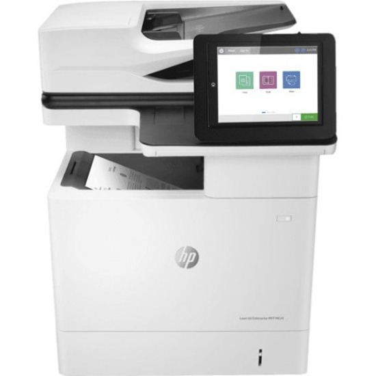 HP LaserJet Enterprise M634dn Inkjet Multifunction Printer - Monochrome - Copier/Printer/Scanner - 52 ppm Mono Print - 1200 x 1200 dpi Print - Automatic Duplex Print - Up to 300000 Pages Monthly - 650 sheets Input - Color Scanner - 600 dpi Optical Scan - Gigabit Ethernet - USB - For Plain Paper Print