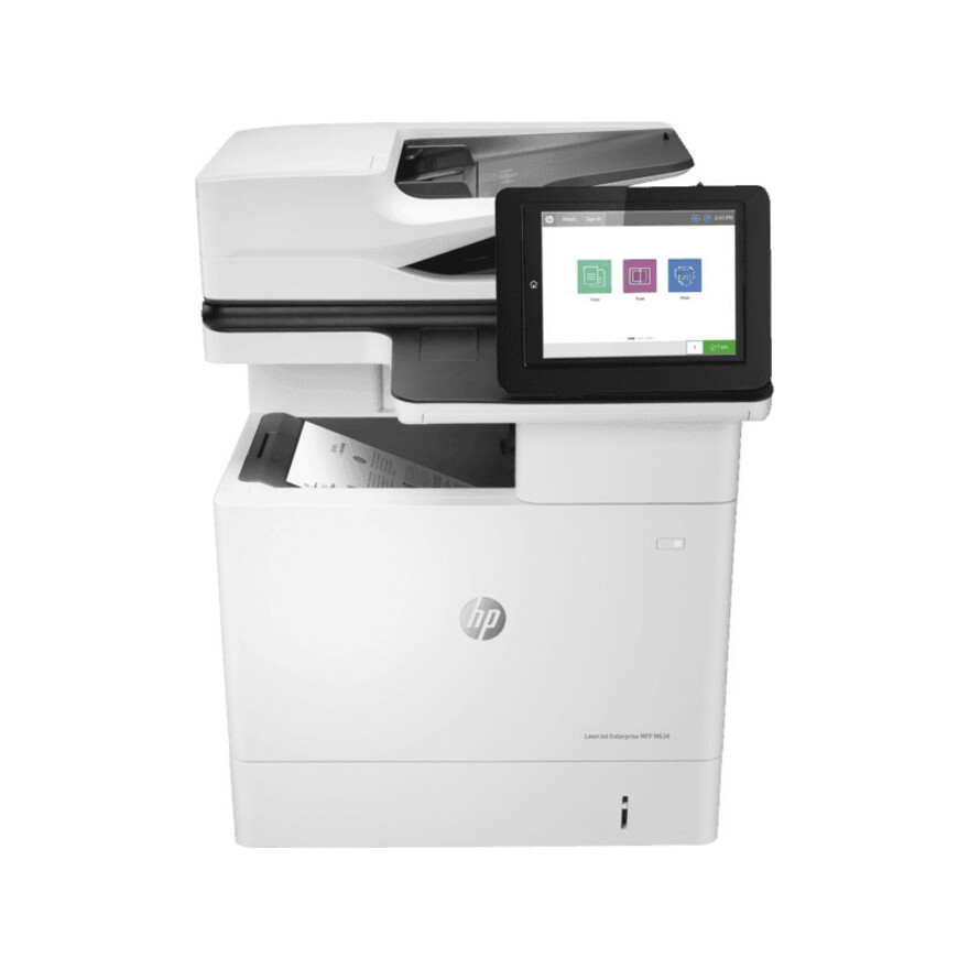 HP LaserJet Enterprise M634dn Inkjet Multifunction Printer - Monochrome - Copier/Printer/Scanner - 52 ppm Mono Print - 1200 x 1200 dpi Print - Automatic Duplex Print - Up to 300000 Pages Monthly - 650 sheets Input - Color Scanner - 600 dpi Optical Scan - Gigabit Ethernet - USB - For Plain Paper Print
