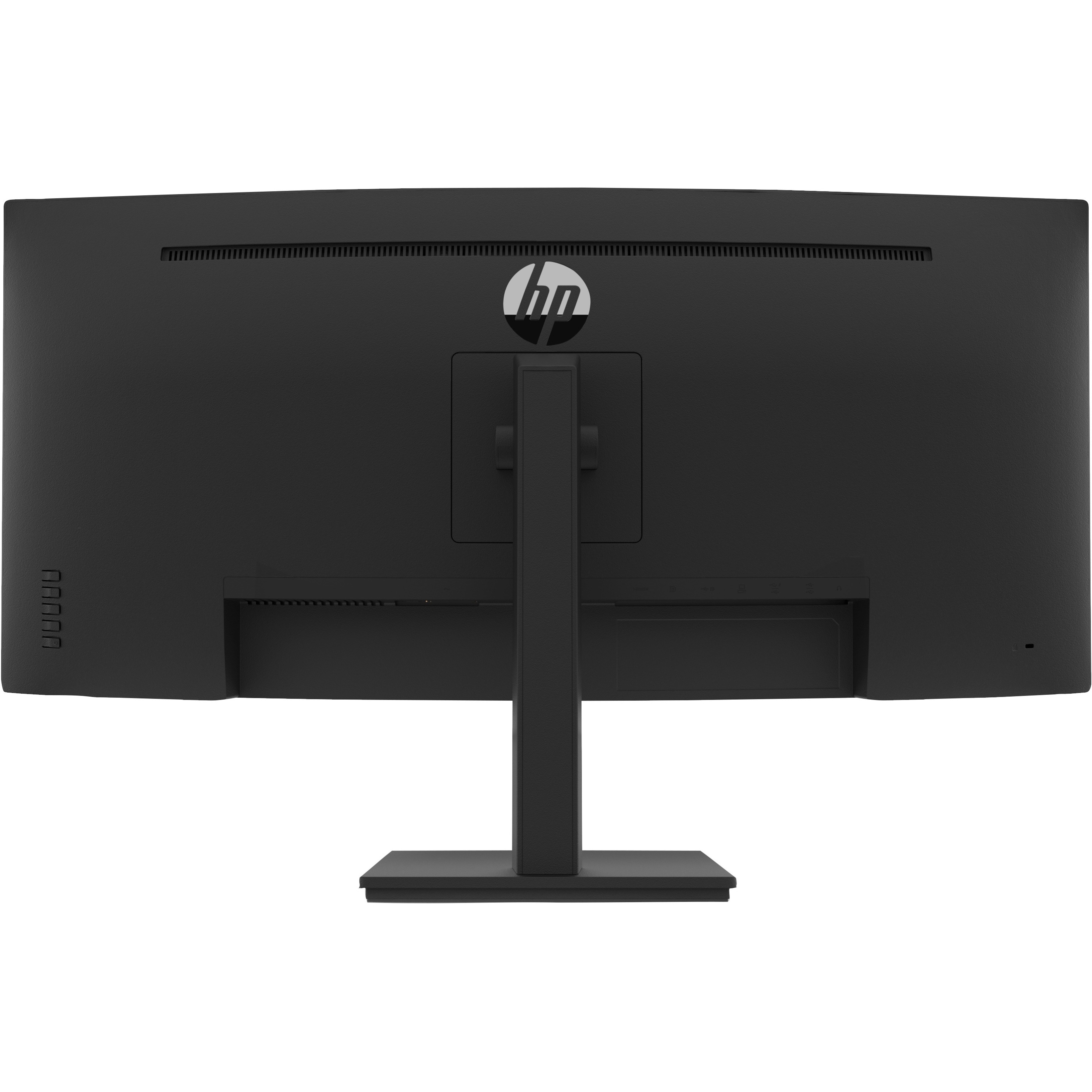 HP P34hc G4 34" Class WQHD Curved Screen LCD Monitor - 21:9 - Black - 34" Viewable - Vertical Alignment (VA) - LED Backlight - 3440 x 1440 - 250 Nit - 5 ms - 100 Hz Refresh Rate - Speakers - USB Type-C - HDMI - DisplayPort - VESA Mount Compatible - USB Hub — rear