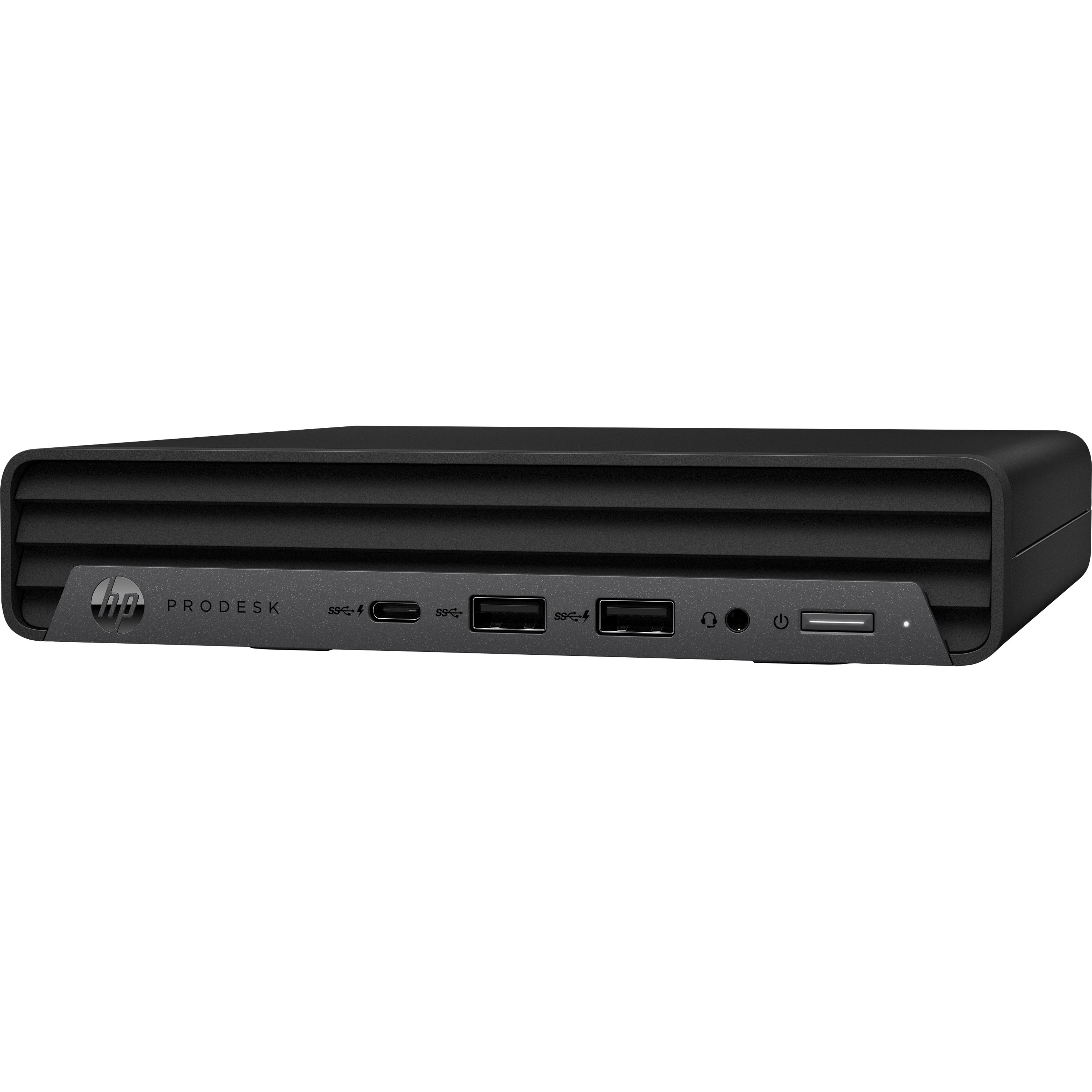 HP Business Desktop ProDesk 400 G6 Desktop Computer - Intel Core i3 10th Gen i3-10300T - vPro Technology - 8 GB - 256 GB PCI Express NVMe SSD - Desktop Mini - Intel UHD Graphics 630 DDR4 SDRAM - 65 W — left
