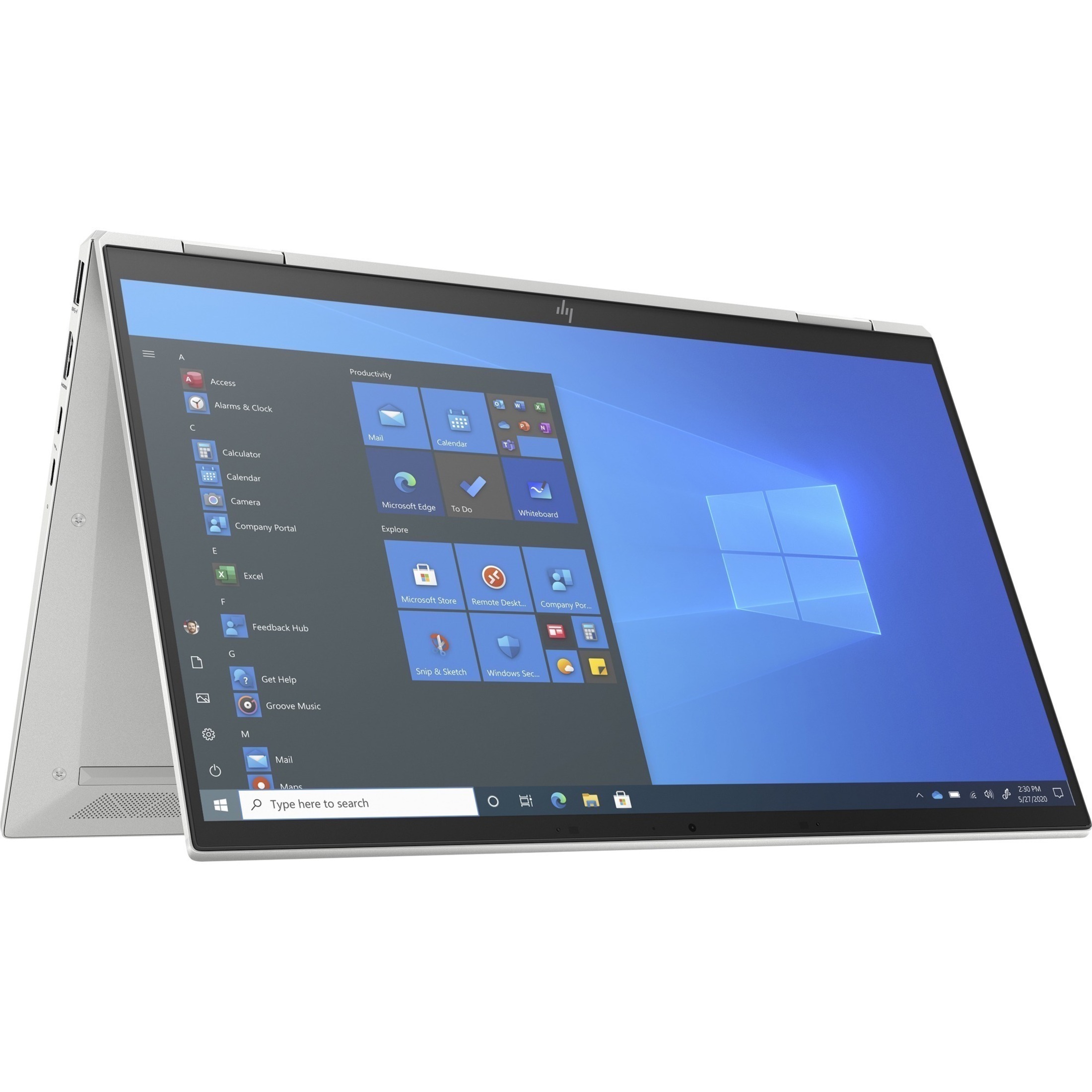 HP EliteBook x360 1040 G8 14" Touchscreen Convertible 2 in 1 Notebook - Intel Core i5 11th Gen i5-1145G7 - vPro Technology - 16 GB - 256 GB SSD - Intel Chip - LTE Advanced - Intel Iris Xe Graphics - In-plane Switching (IPS) Technology - 4G - IEEE 802.11 a/b/g/n/ac/ax Wireless LAN Standard — alternate image2