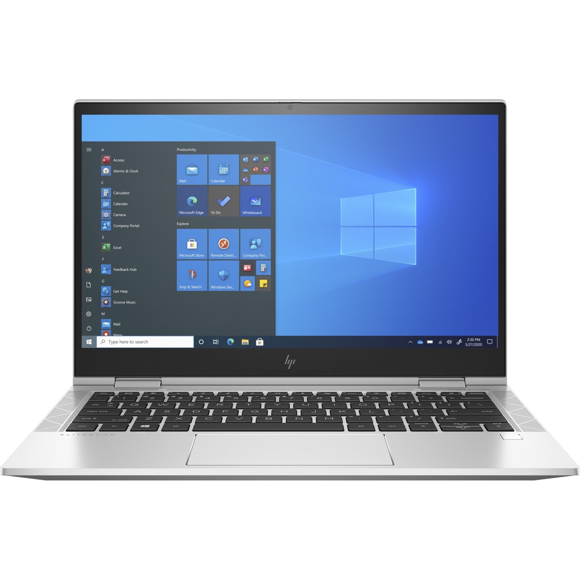 HP EliteBook x360 830 G8 13.3" Touchscreen Rugged Convertible 2 in 1 Notebook - Full HD - Intel Core i5 11th Gen i5-1145G7 - vPro Technology - 16 GB - 256 GB SSD - Intel Chip - LTE - 1920 x 1080 - Intel Iris Xe Graphics - In-plane Switching (IPS) Technology - 5G - IEEE 802.11a/b/g/n/ac Wireless LAN Standard — frontmaximum
