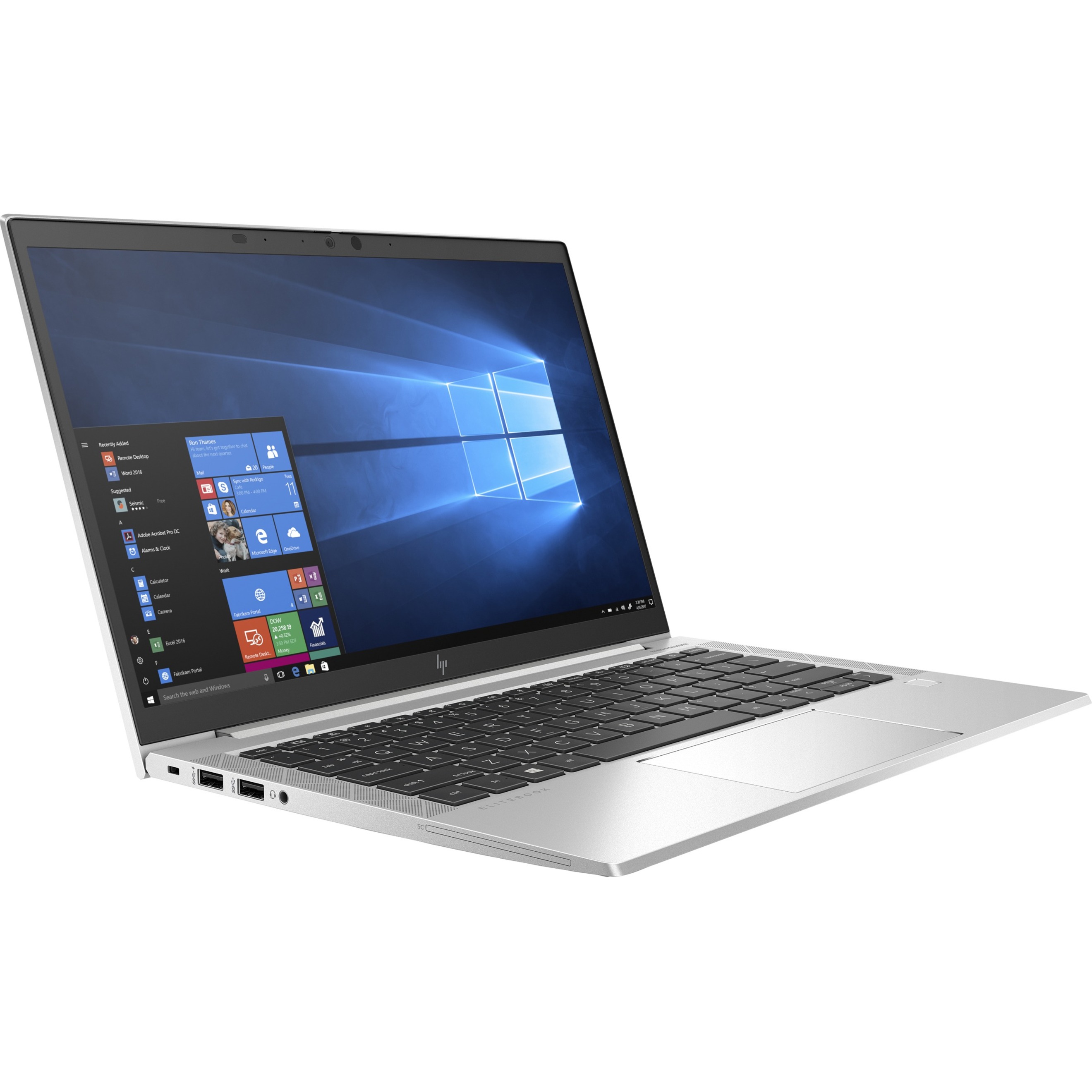 HP EliteBook 835 G7 13.3" Notebook - Full HD - AMD Ryzen 5 PRO 4650U - 8 GB - 128 GB SSD - 1920 x 1080 - AMD Radeon Graphics - In-plane Switching (IPS) Technology — alternate image1