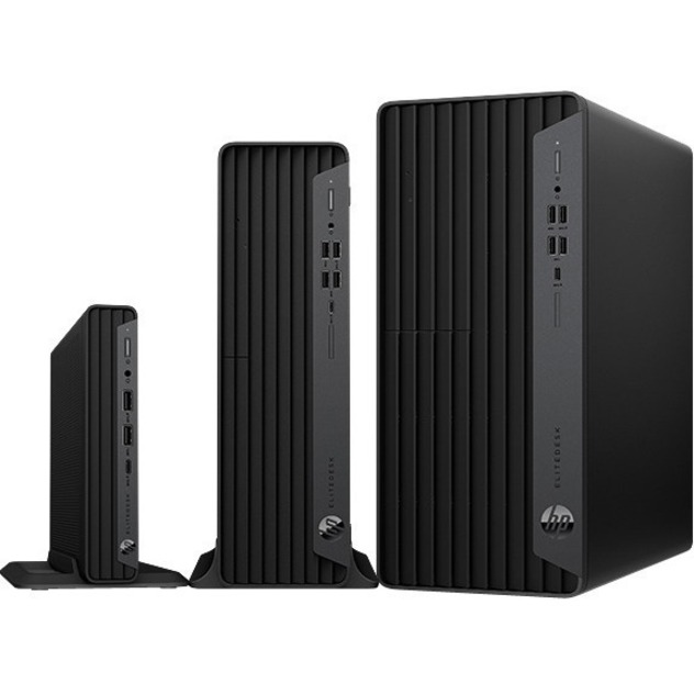 HP EliteDesk 800 G6 Desktop Computer - Intel Core i7 10th Gen i7-10700 - vPro Technology - 16 GB - 256 GB PCI Express NVMe SSD - Small Form Factor - Windows 10 Pro 64-bit - Intel UHD Graphics 630 DDR4 SDRAM — alternate image1