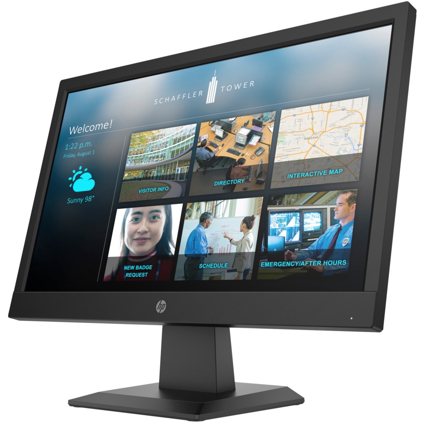 HP P19b G4 19" Class WXGA LCD Monitor - 16:9 - 18.5" Viewable - Twisted nematic (TN) - 1360 x 768 - 200 Nit - 5 ms - 60 Hz Refresh Rate - HDMI - VGA - VESA Mount Compatible