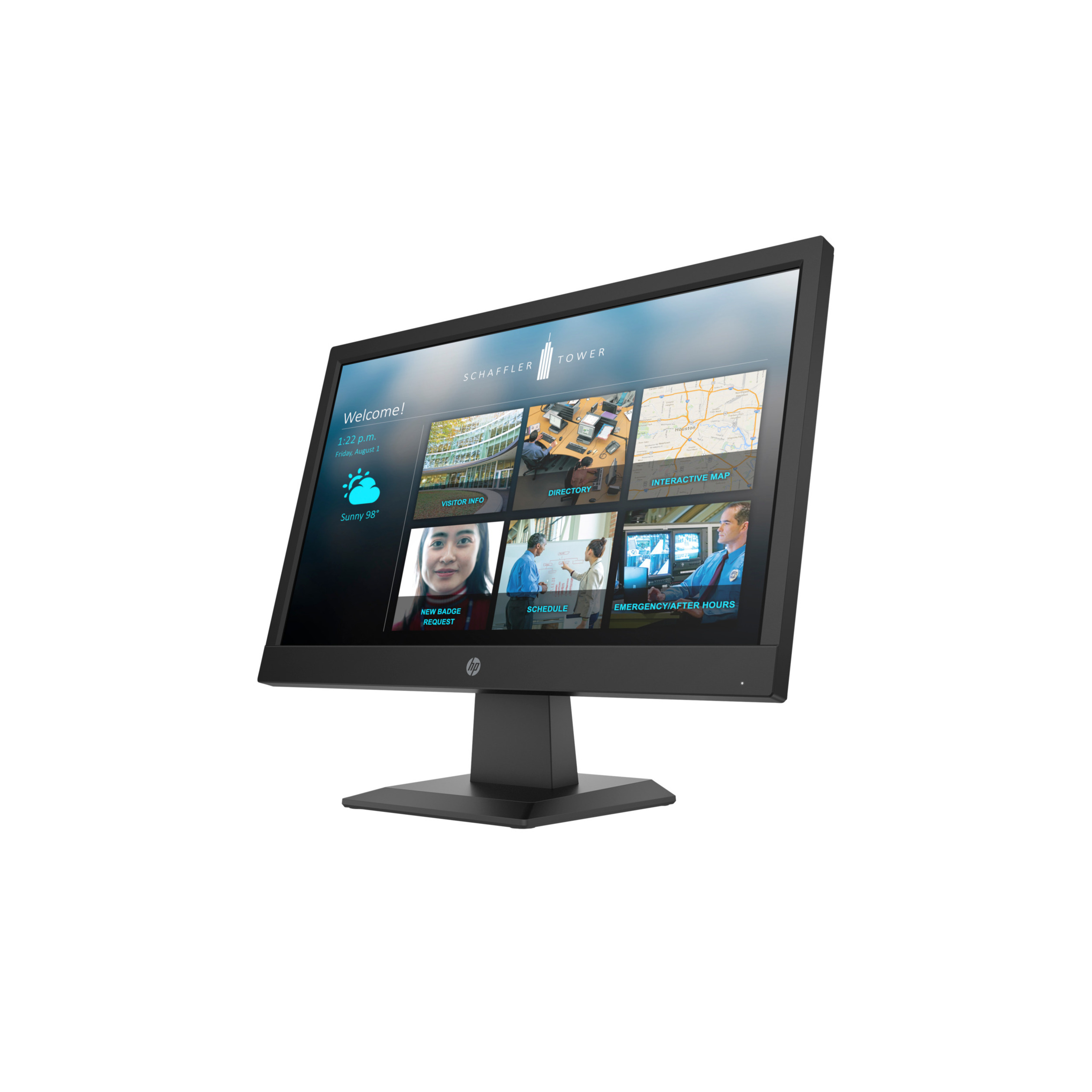 HP P19b G4 19" Class WXGA LCD Monitor - 16:9 - 18.5" Viewable - Twisted nematic (TN) - 1360 x 768 - 200 Nit - 5 ms - 60 Hz Refresh Rate - HDMI - VGA - VESA Mount Compatible