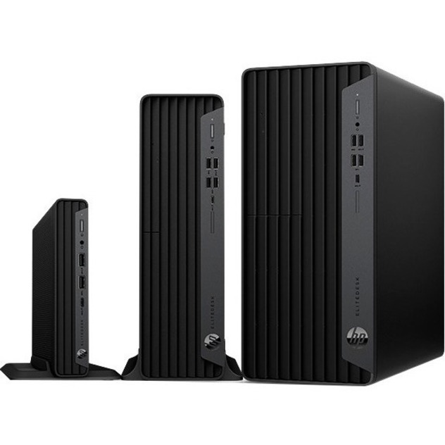 HP EliteDesk 800 G6 Desktop Computer - Intel Core i5 10th Gen i5-10500T - vPro Technology - 8 GB - 256 GB PCI Express NVMe SSD - Desktop Mini - Intel UHD Graphics 630 DDR4 SDRAM — alternate image1