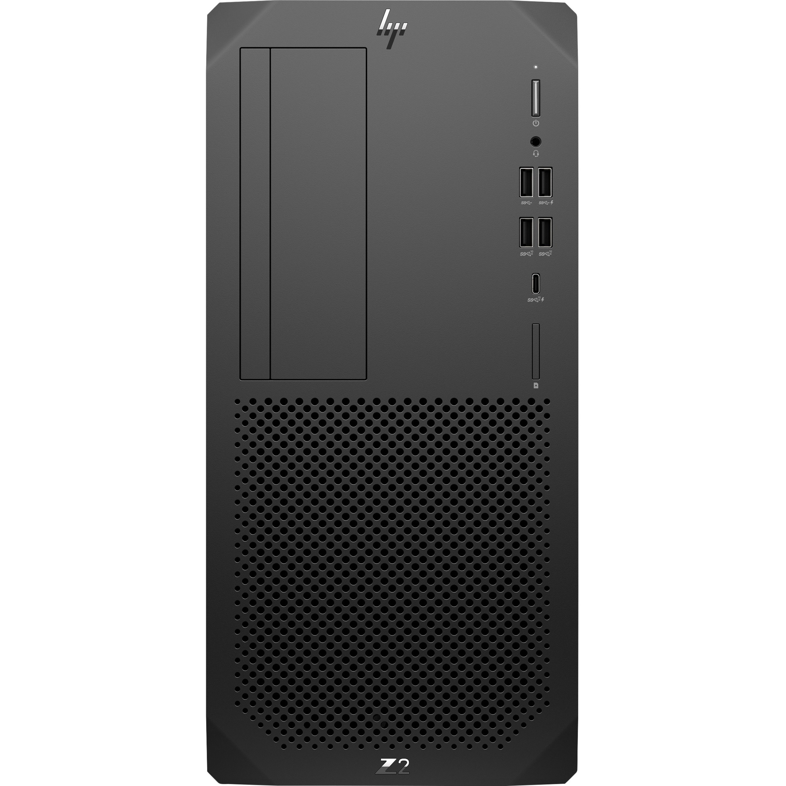 HP Z2 G5 Workstation - 1 Xeon W-1250P - 32 GB - Tower - Black - Serial ATA/600 Controller - 0, 1 RAID Levels - Intel Optane Memory Ready - Gigabit Ethernet — front