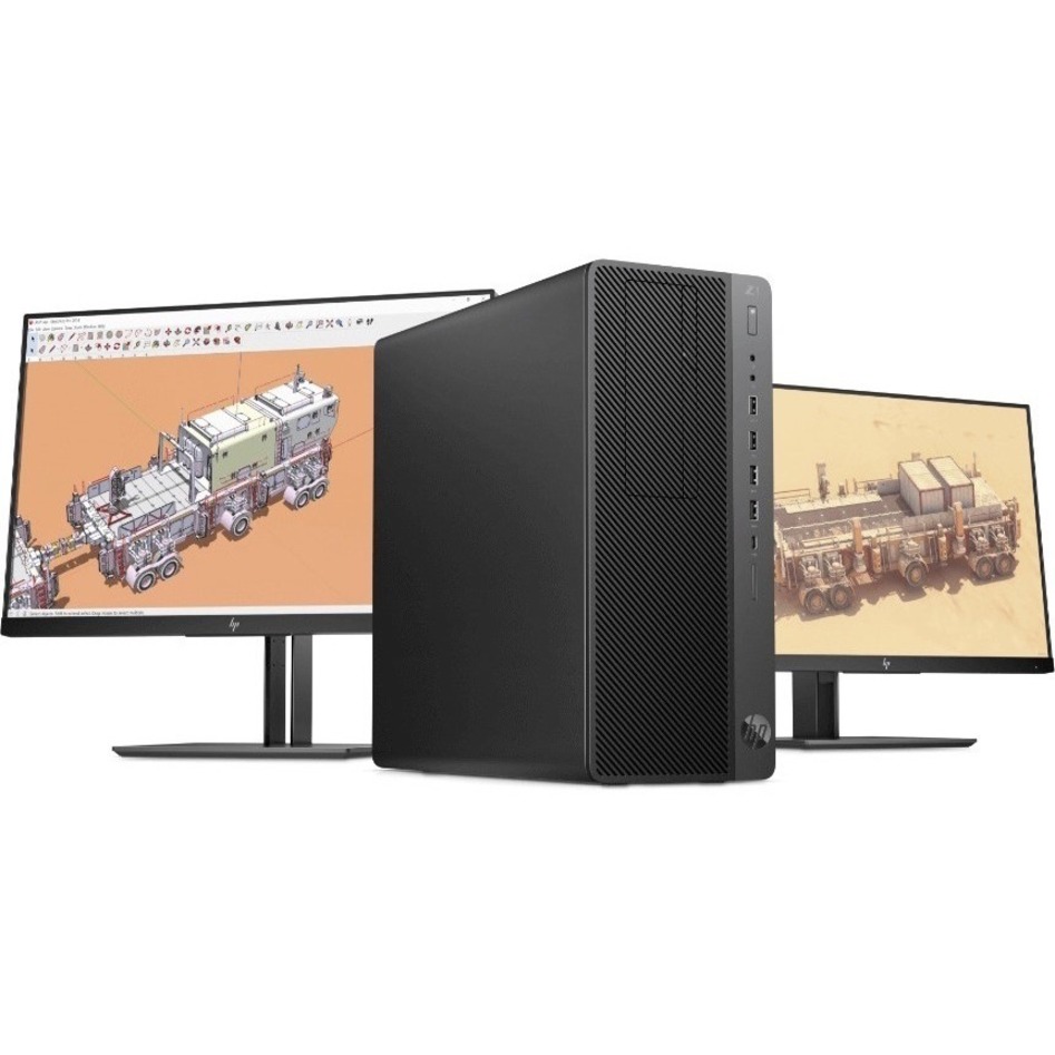 HP Z1 G5 Workstation - Core i7 9th Gen i7-9700 - vPro Technology - 16 GB - 256 GB SSD - Tower - Intel Q370 Chip - Serial ATA Controller - Intel Optane Memory Ready - Gigabit Ethernet — alternate image3