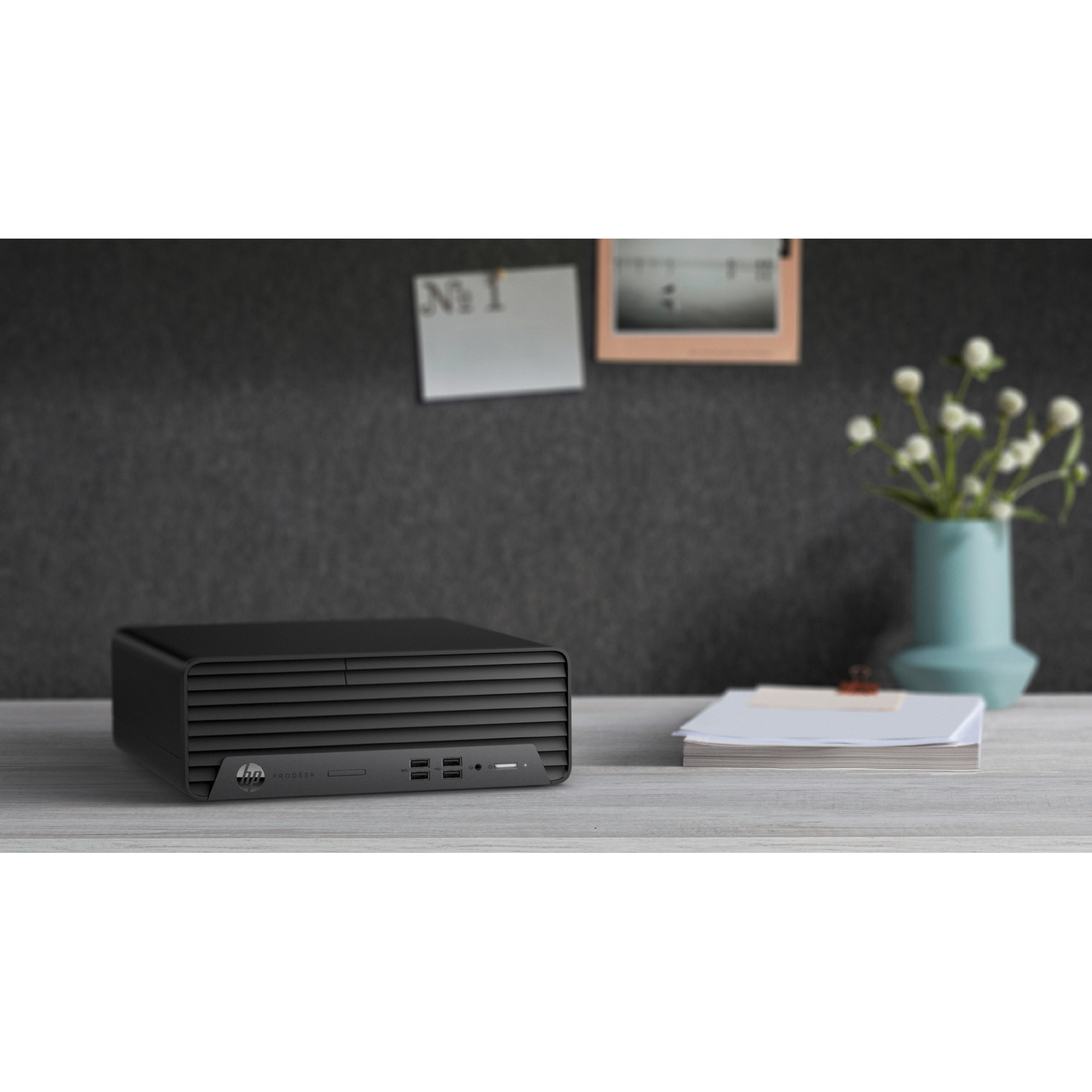 HP Business Desktop ProDesk 400 G7 Desktop Computer - Intel Core i3 10th Gen i3-10100 - vPro Technology - 8 GB - 128 GB PCI Express NVMe SSD - Small Form Factor - Intel Q470 Chip - Intel UHD Graphics 630 DDR4 SDRAM — life style