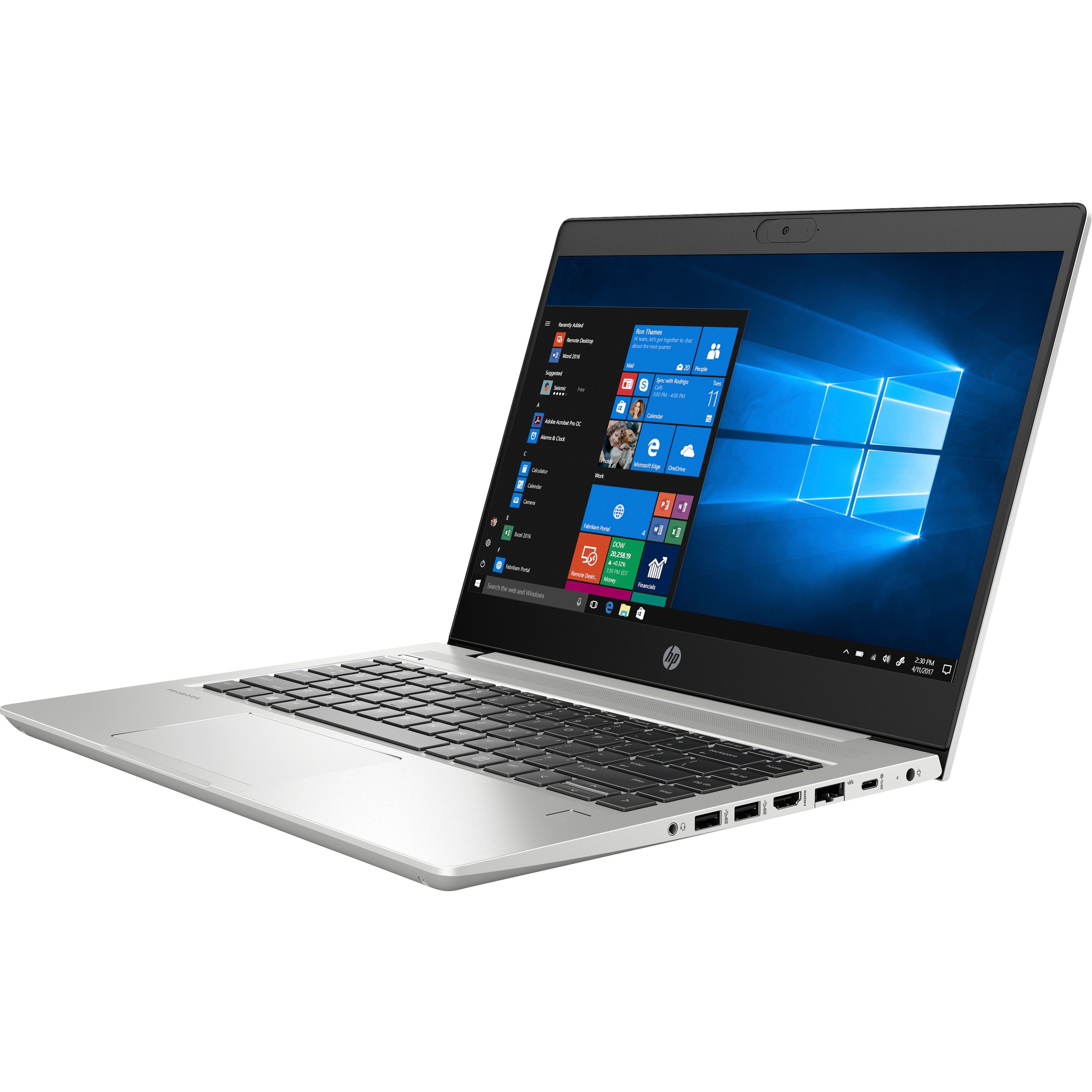 HP ProBook 445 G7 14" Rugged Notebook - AMD Ryzen 3 4300U - 4 GB - 128 GB SSD - AMD Chip - AMD Radeon Graphics - 15.25 Hours Battery Run Time — leftmaximum