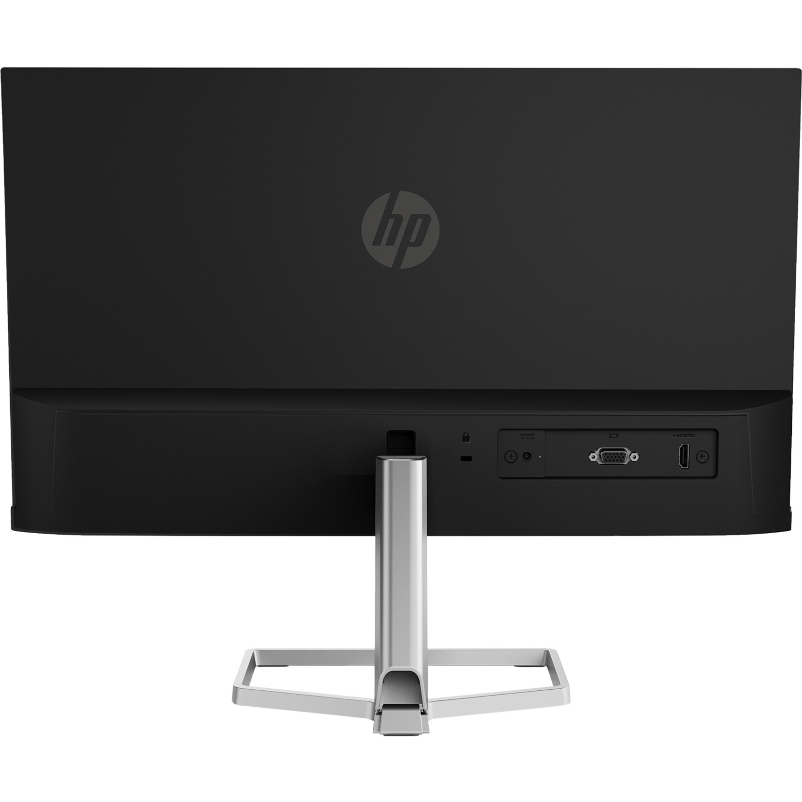 HP Ultra Slim M22f 22" Class Full HD LCD Monitor - 16:9 - Black, Silver - 21.5" Viewable - In-plane Switching (IPS) Technology - LED Backlight - 1920 x 1080 - FreeSync - 300 Nit - 5 ms - 75 Hz Refresh Rate - HDMI - VGA — rearmaximum