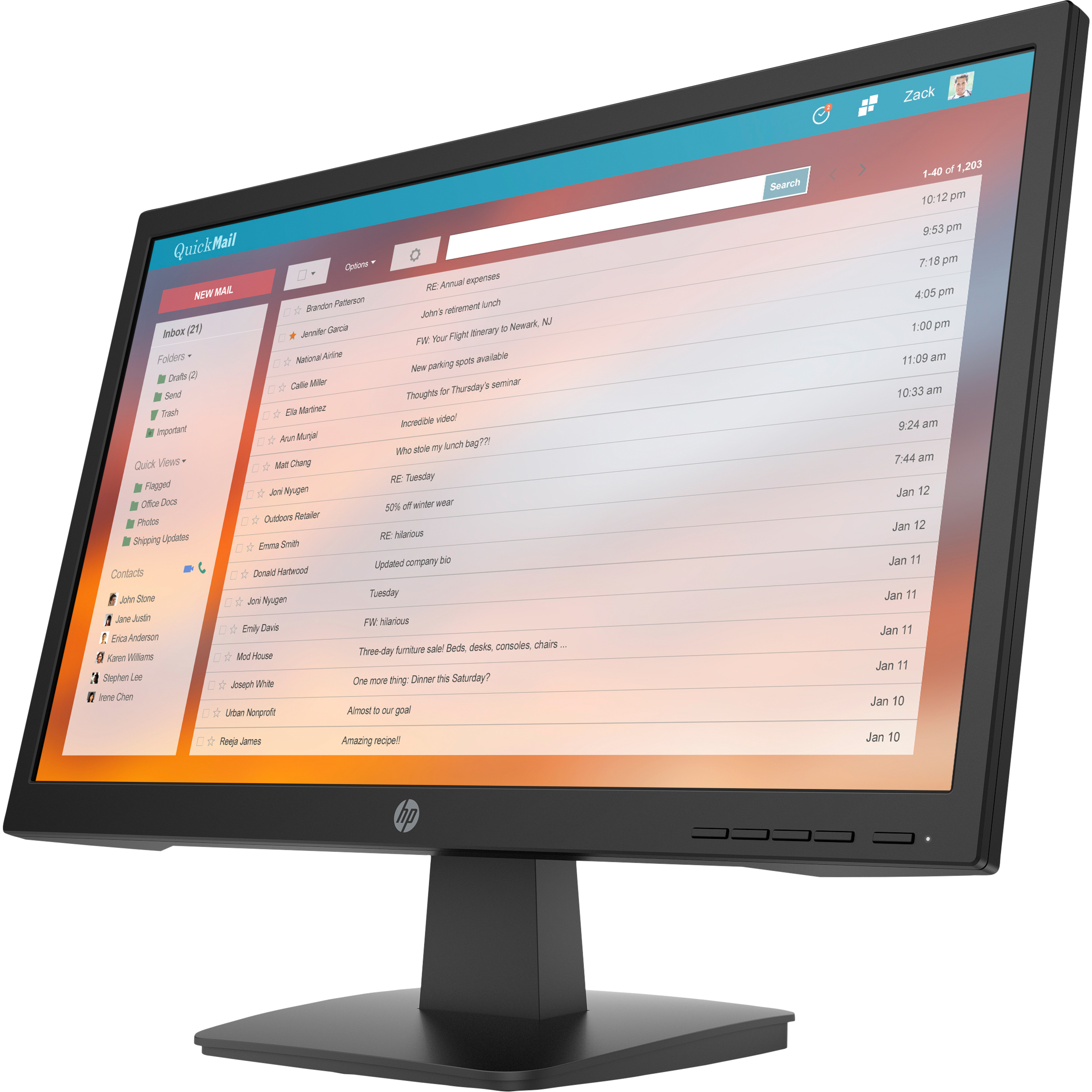 HP P22v G4 22" Class Full HD LCD Monitor - 16:9 - Black - 21.5" Viewable - Twisted nematic (TN) - LED Backlight - 1920 x 1080 - 250 Nit - 5 ms - 60 Hz Refresh Rate - HDMI - VGA - VESA Mount Compatible
