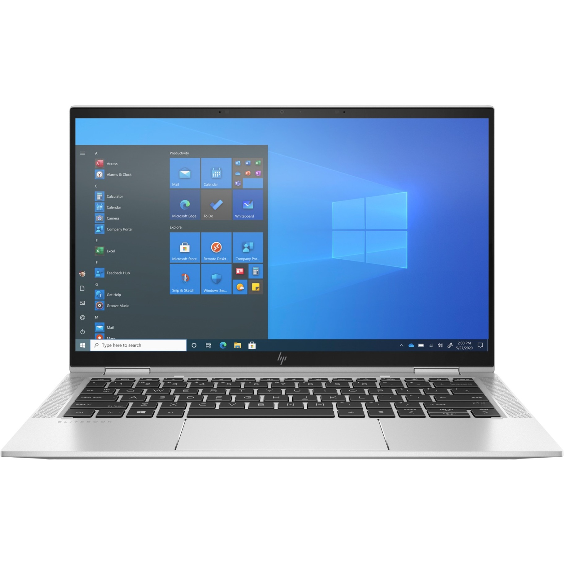 HP EliteBook x360 1030 G8 13.3" Touchscreen Notebook - Intel Core i7 11th Gen i7-1185G7 - 16 GB - 512 GB SSD - Intel Premium UHD Graphics — front