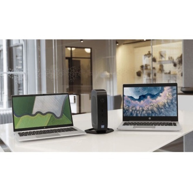 HP t540 Thin Client Ryzen R1305G Dual-core (2 Core) 1.50 GHz - TAA Compliant - DDR4 SDRAM - 128 GB Flash - Gigabit Ethernet - DisplayPort - Network (RJ-45) - 6 Total USB Port(s) - 2 USB 2.0 Port(s) - USB Type-C - 45 W — alternate image2