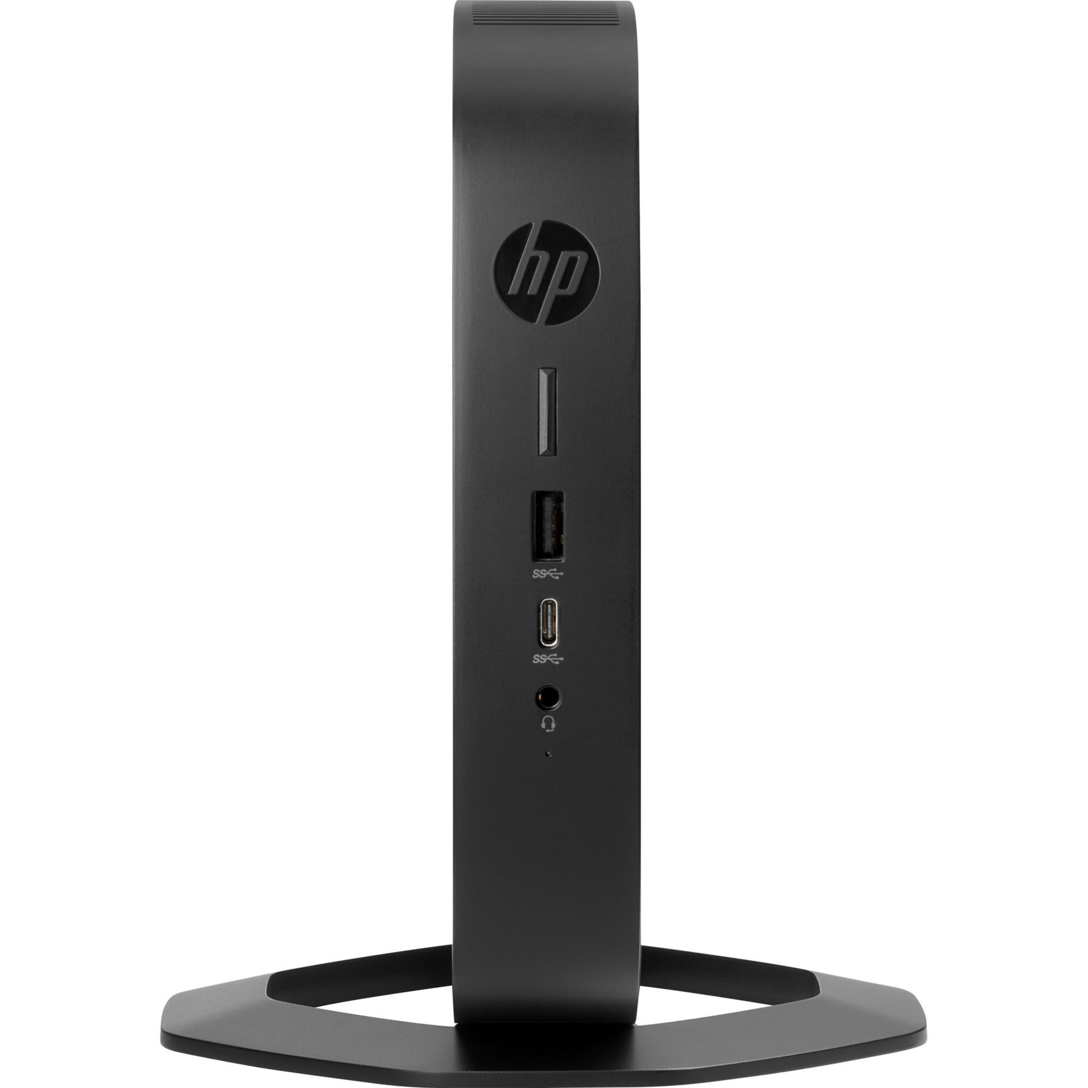 HP t540 Thin Client Ryzen R1305G Dual-core (2 Core) 1.50 GHz - TAA Compliant - DDR4 SDRAM - 128 GB Flash - Gigabit Ethernet - DisplayPort - Network (RJ-45) - 6 Total USB Port(s) - 2 USB 2.0 Port(s) - USB Type-C - 45 W — front