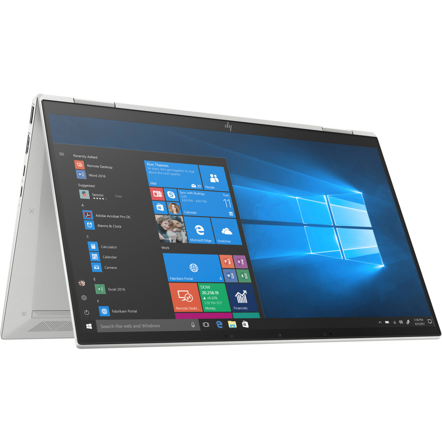 HP EliteBook x360 1030 G7 13.3" Touchscreen Convertible 2 in 1 Notebook - Full HD - Intel Core i5 10th Gen i5-10310U - vPro Technology - 16 GB - 256 GB SSD - Intel Chip - LTE Advanced - 1920 x 1080 - Windows 10 Pro - Intel UHD Graphics - In-plane Switching (IPS) Technology - 4G - IEEE 802.11ax Wireless LAN Standard