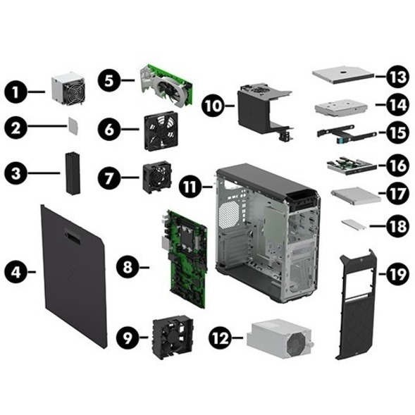 HP Z6 G4 Workstation - Xeon Gold 4210R - 32 GB - 480 GB SSD - Tower - Black - Serial ATA Controller - 0, 1, 5, 10 RAID Levels - Intel Optane Memory Ready - Gigabit Ethernet — alternate image12