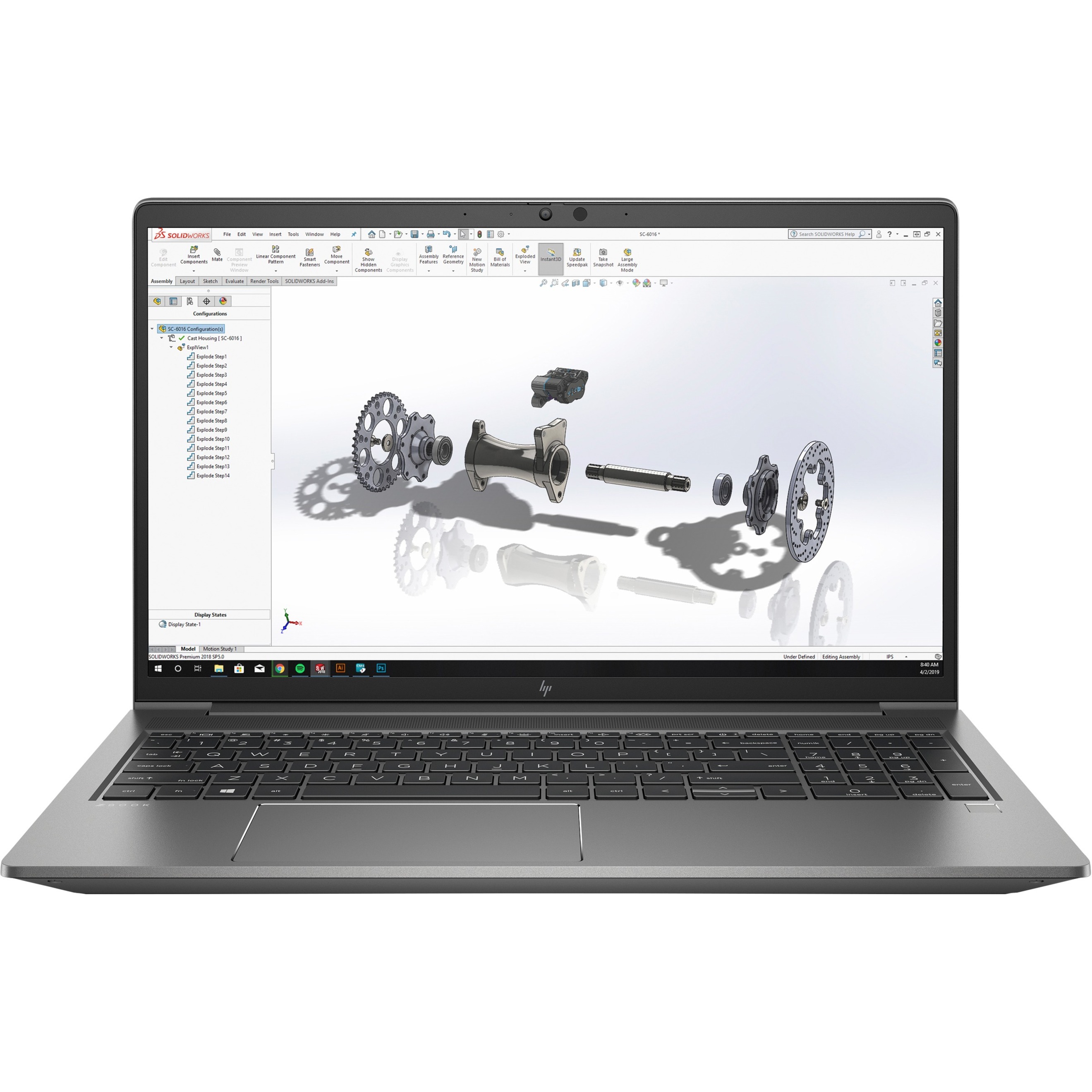 HP ZBook Power G7 15.6" Mobile Workstation - Intel Core i9 10th Gen i9-10885H - 64 GB - 2 TB HDD - In-plane Switching (IPS) Technology - 15.25 Hours Battery Run Time — front