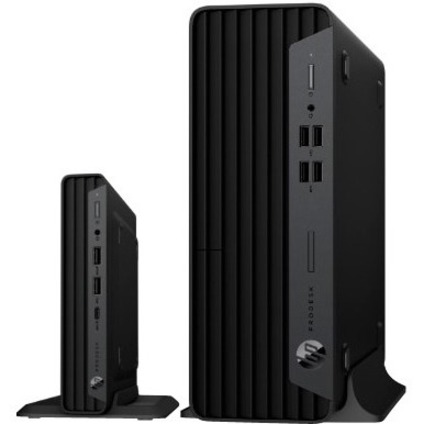 HP Business Desktop ProDesk 400 G6 Desktop Computer - Intel Core i5 10th Gen i5-10500T - vPro Technology - 8 GB - 256 GB PCI Express NVMe SSD - Desktop Mini - Intel Q470 Chip - Intel UHD Graphics 630 DDR4 SDRAM — alternate image1