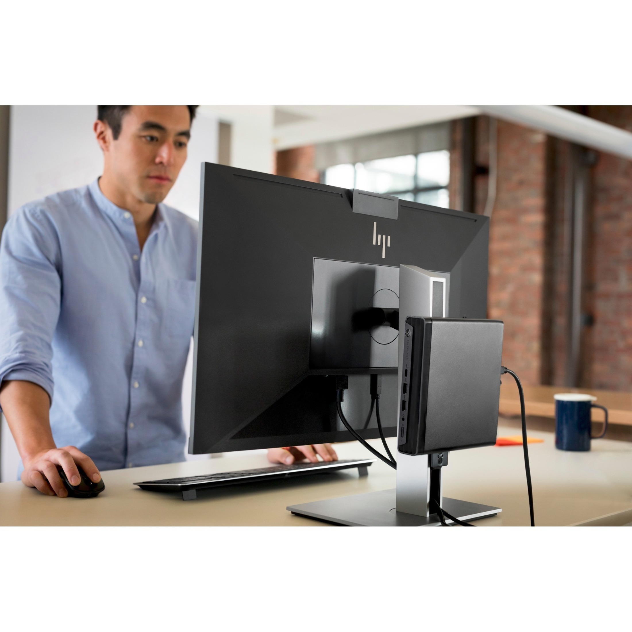 HP EliteDesk 800 G6 Desktop Computer - Intel Core i5 10th Gen i5-10500 - vPro Technology - 16 GB - 512 GB PCI Express NVMe 3.0 SSD - Desktop Mini - Intel Q470 Chip - Intel UHD Graphics 630 DDR4 SDRAM — alternate image1