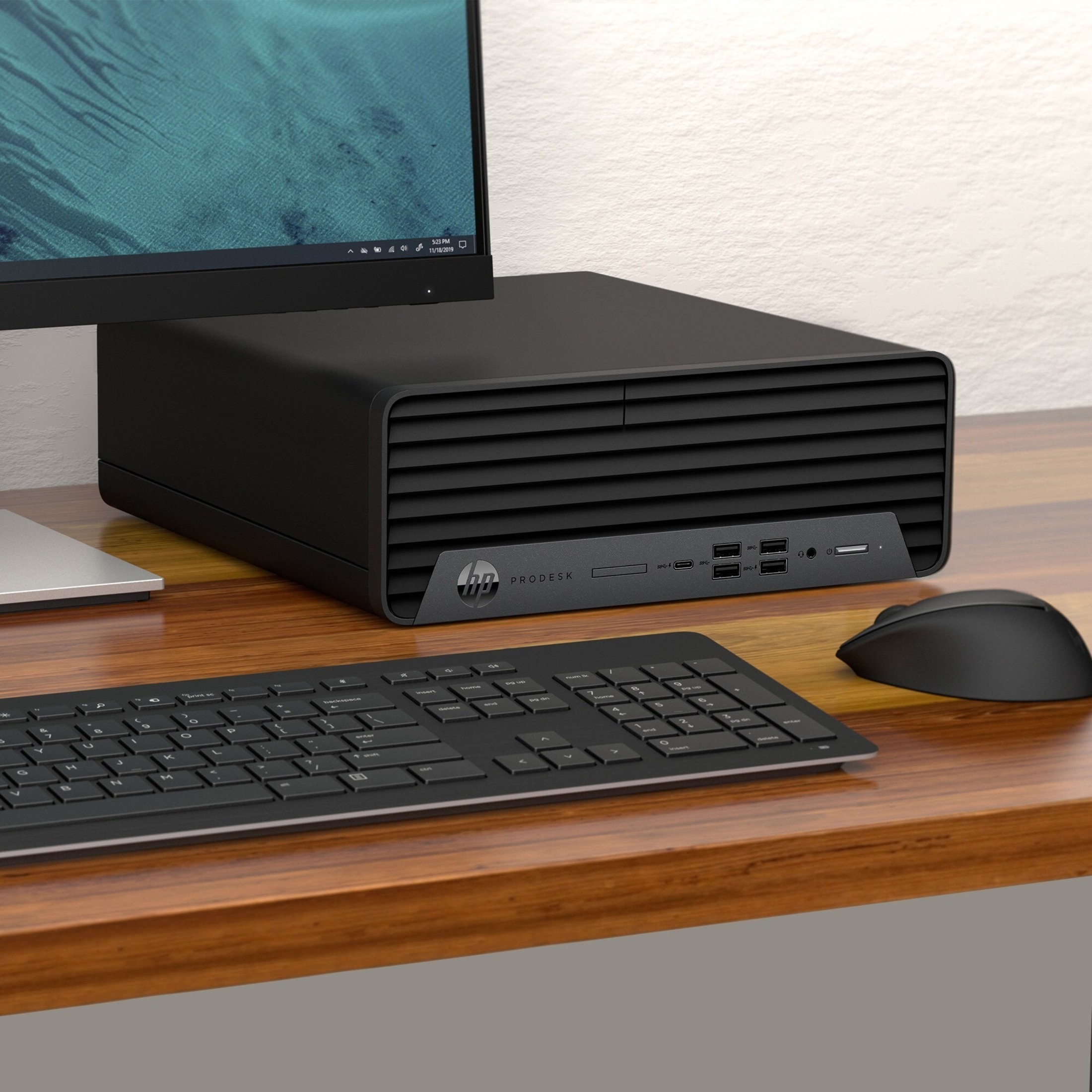 HP Business Desktop ProDesk 600 G6 Desktop Computer - Intel Core i7 10th Gen i7-10700 - 32 GB - 256 GB PCI Express 3.0 SSD - Small Form Factor - Intel Q470 Chip - Intel UHD Graphics 610 DDR4 SDRAM — alternate image2
