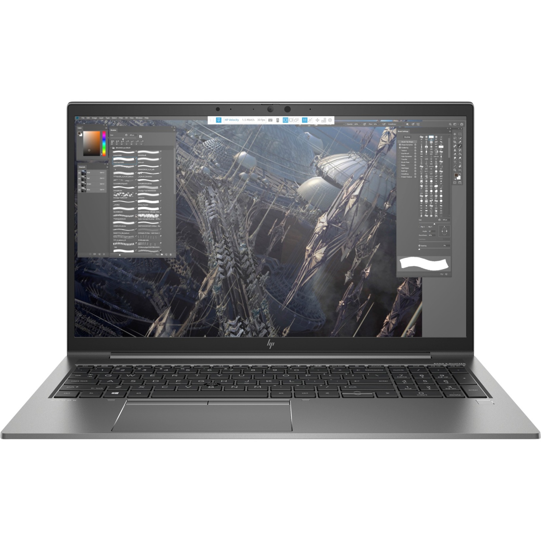 HP ZBook Firefly 15 G7 15.6" Mobile Workstation - Intel Core i7 10th Gen i7-10850H - 32 GB - 512 GB SSD - In-plane Switching (IPS) Technology - 23 Hours Battery Run Time — front